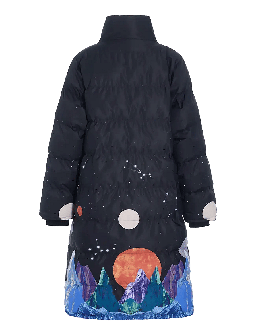 Hunkøn - Justice Jacket - vinterjakker - outer space art print - 2