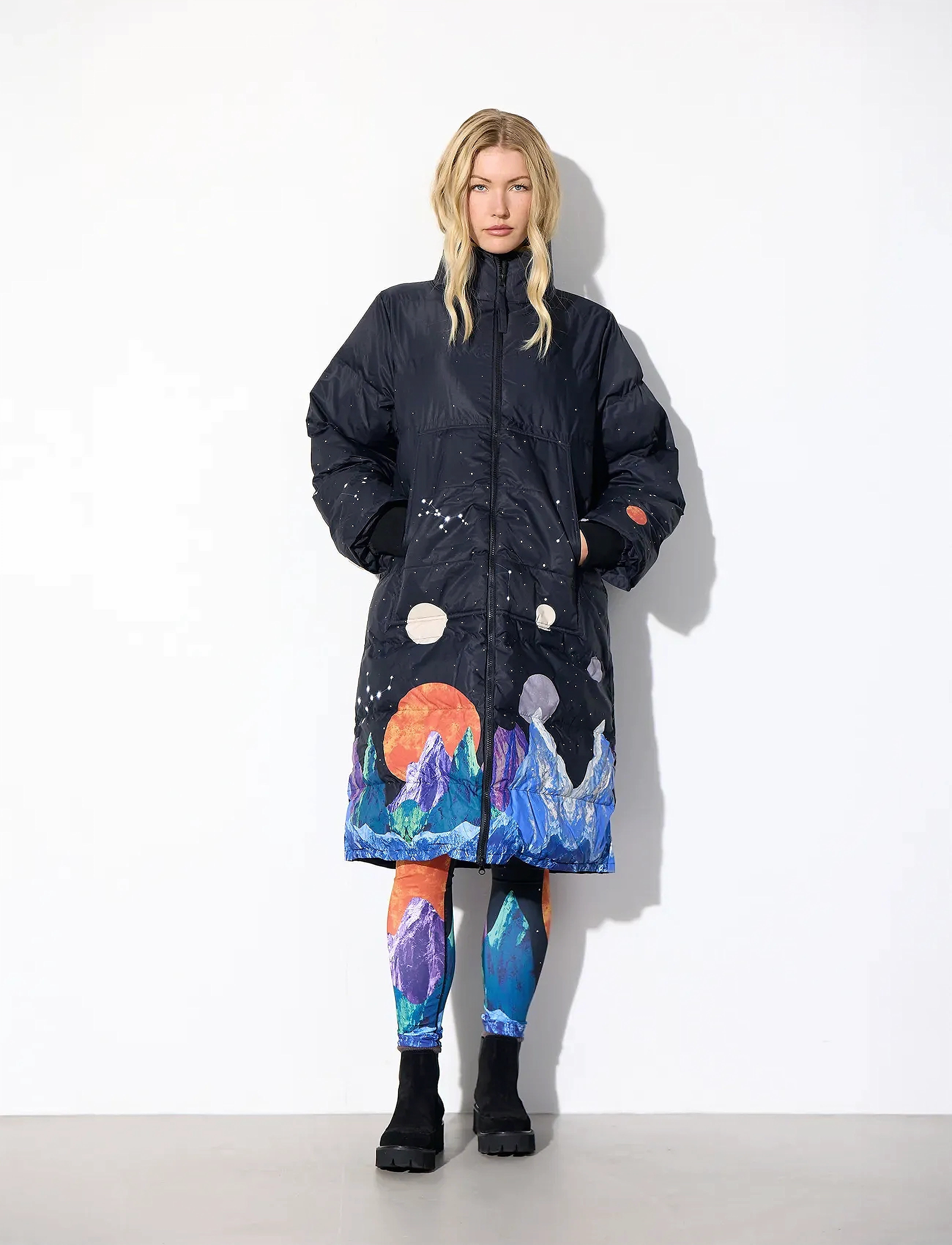Hunkøn Justice Jacket, L, Multi/patterned, Frakker > Vatterede Frakker, Dame