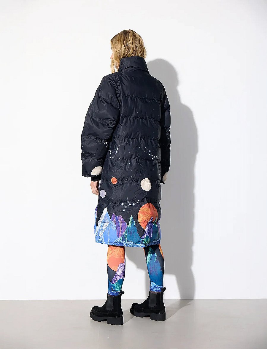 Hunkøn - Justice Jacket - vinterjakker - outer space art print - 5