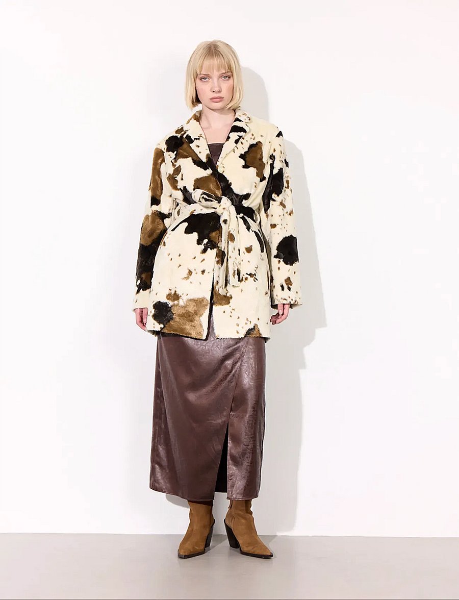 Hunkøn - Valentina Jacket - kunstpelz - cow - 2