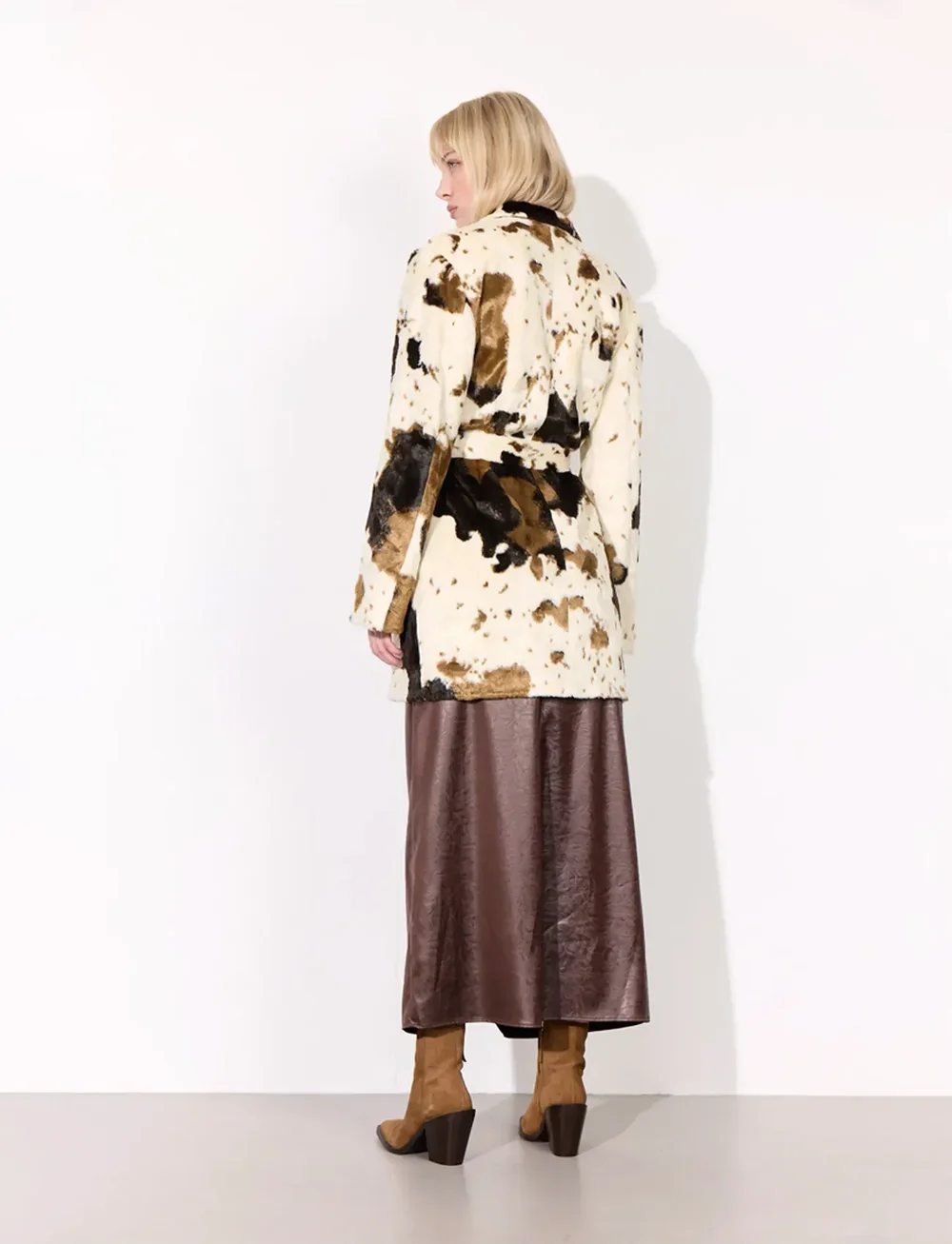 Hunkøn - Valentina Jacket - dirbtiniai kailiniai - cow - 3