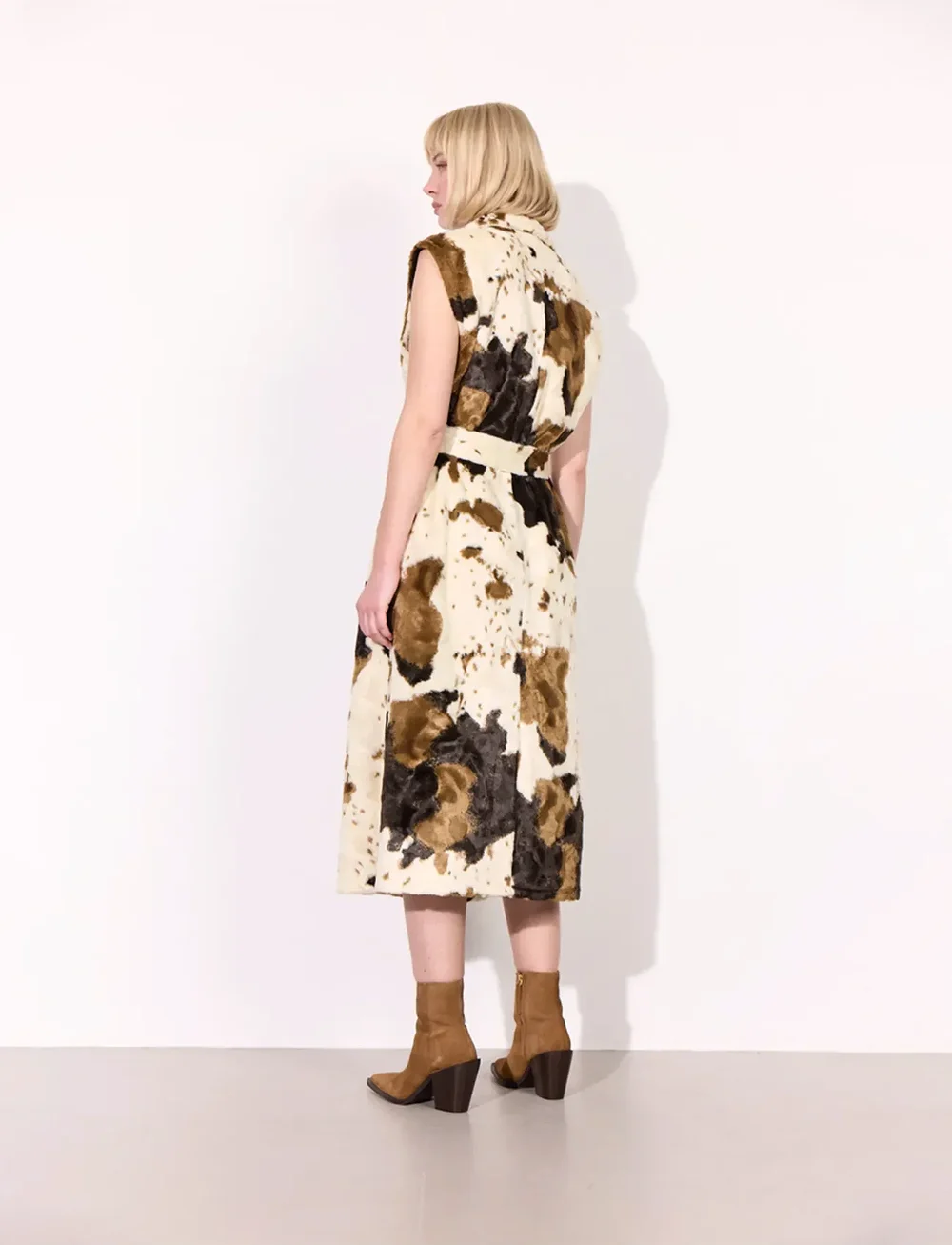 Hunkøn - Valentina Vest - fuskpäls - cow - 5