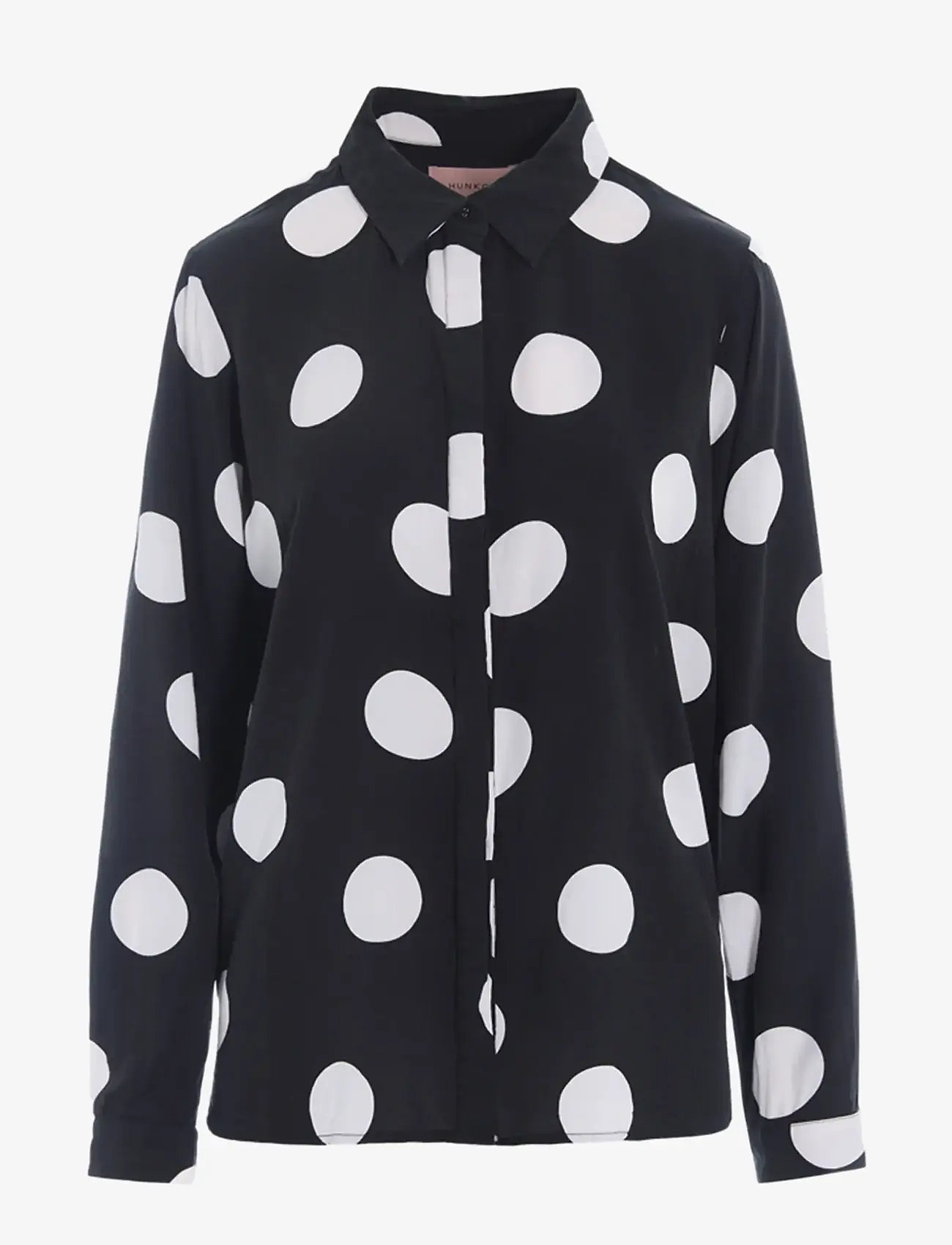 Hunkøn - Vicky Shirt - långärmade skjortor - big dots - 1