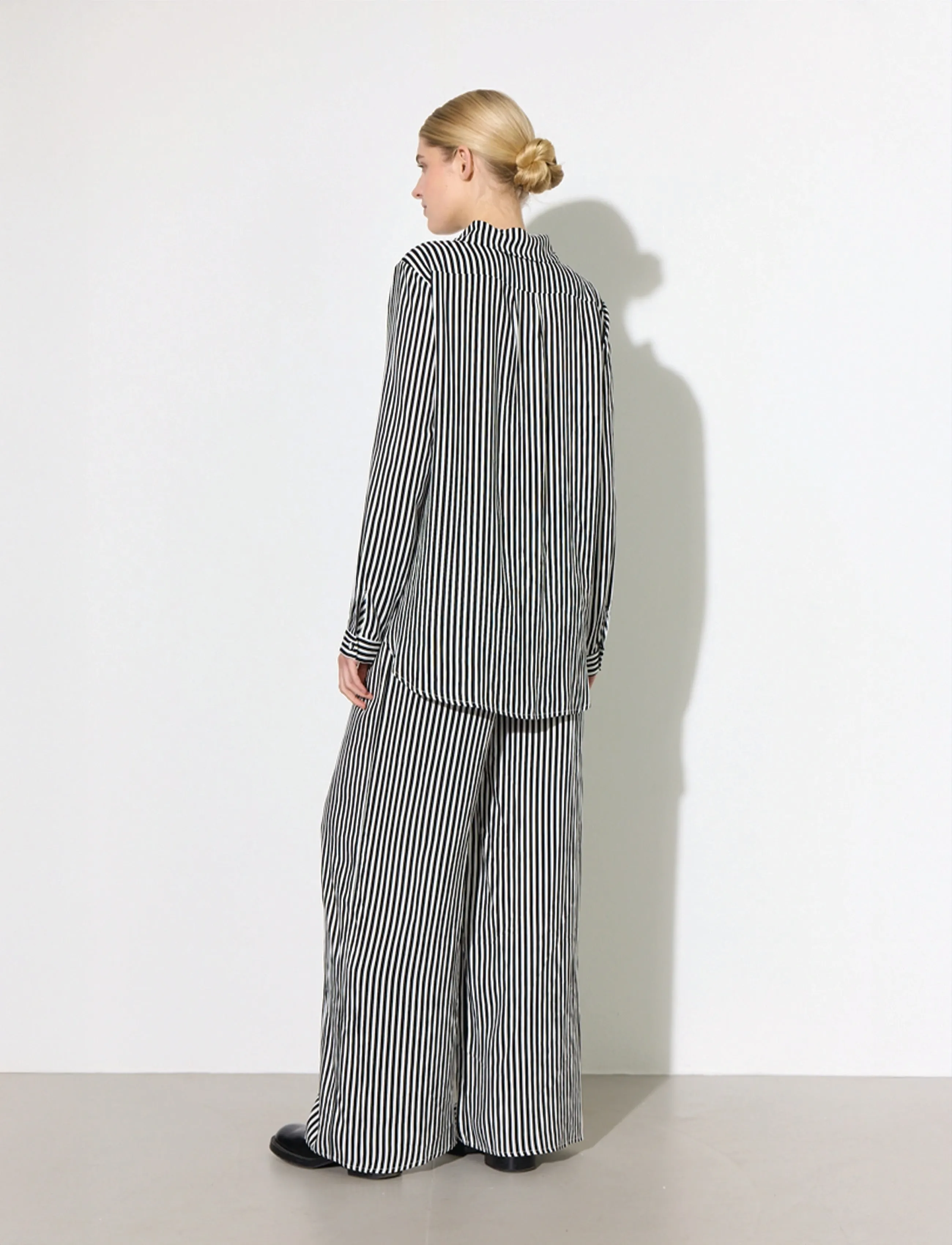 Hunkøn - Vicky Shirt - langärmlige hemden - black striped - 3
