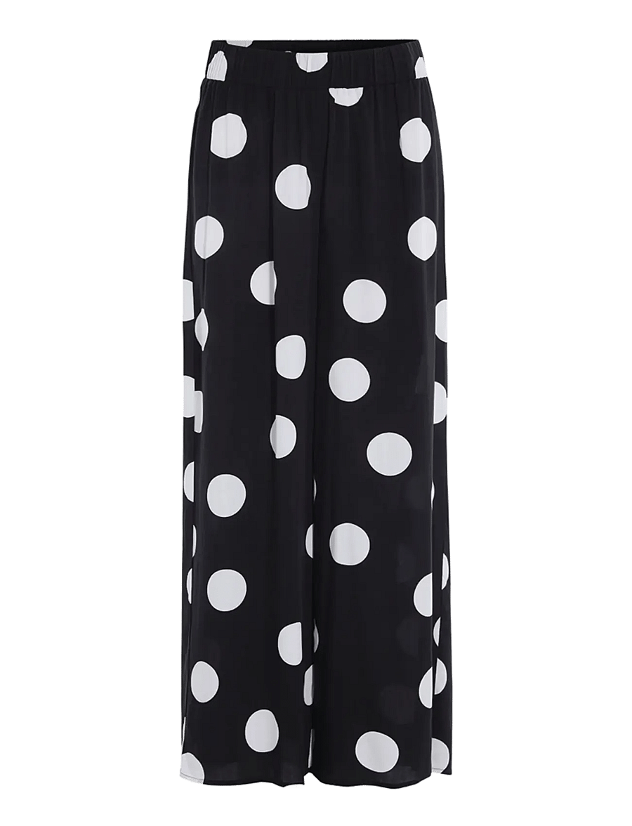 Hunkøn - Vicky Trousers - hosen mit weitem bein - big dots - 1