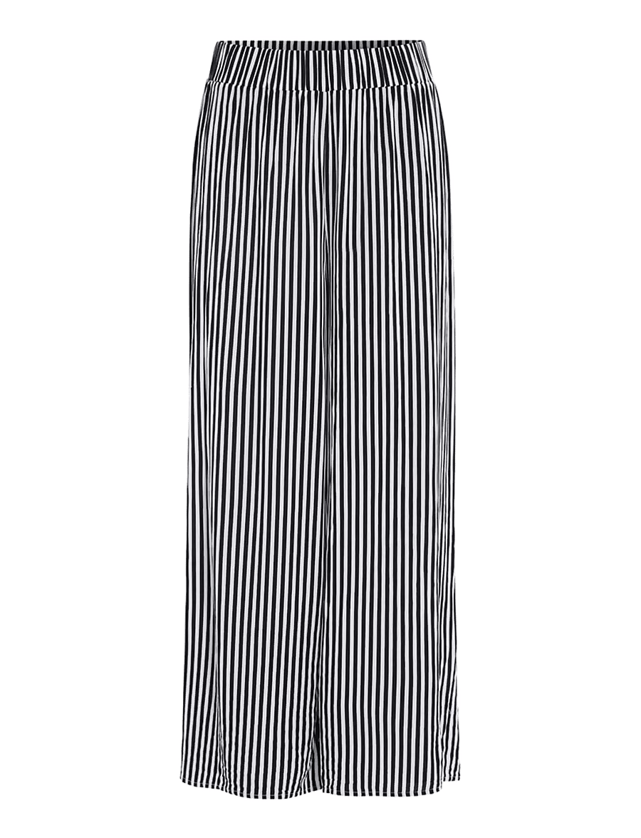 Hunkøn - Vicky Trousers - vida byxor - black striped - 1