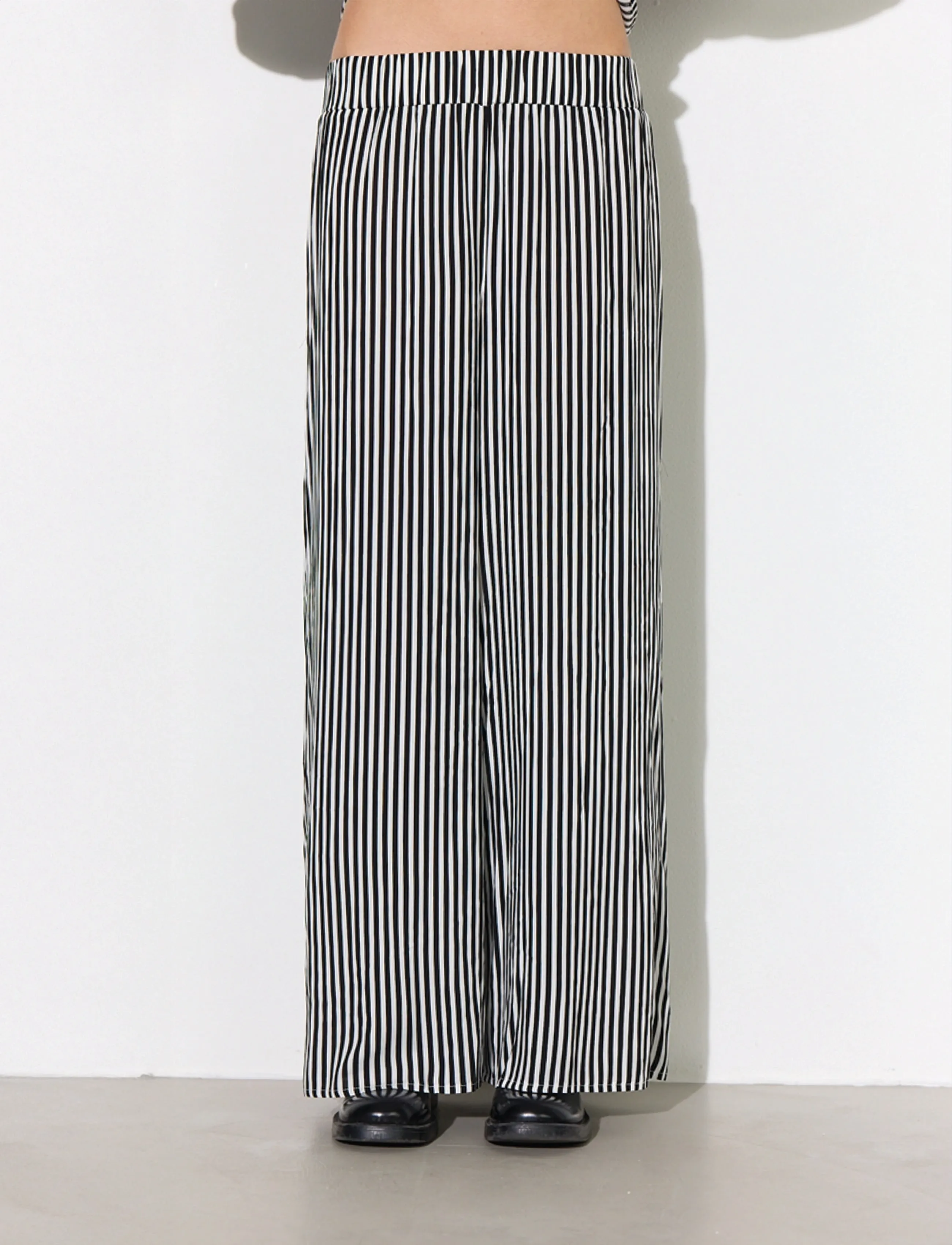 Hunkøn Vicky Trousers - Kleidung - BLACK STRIPED / multi