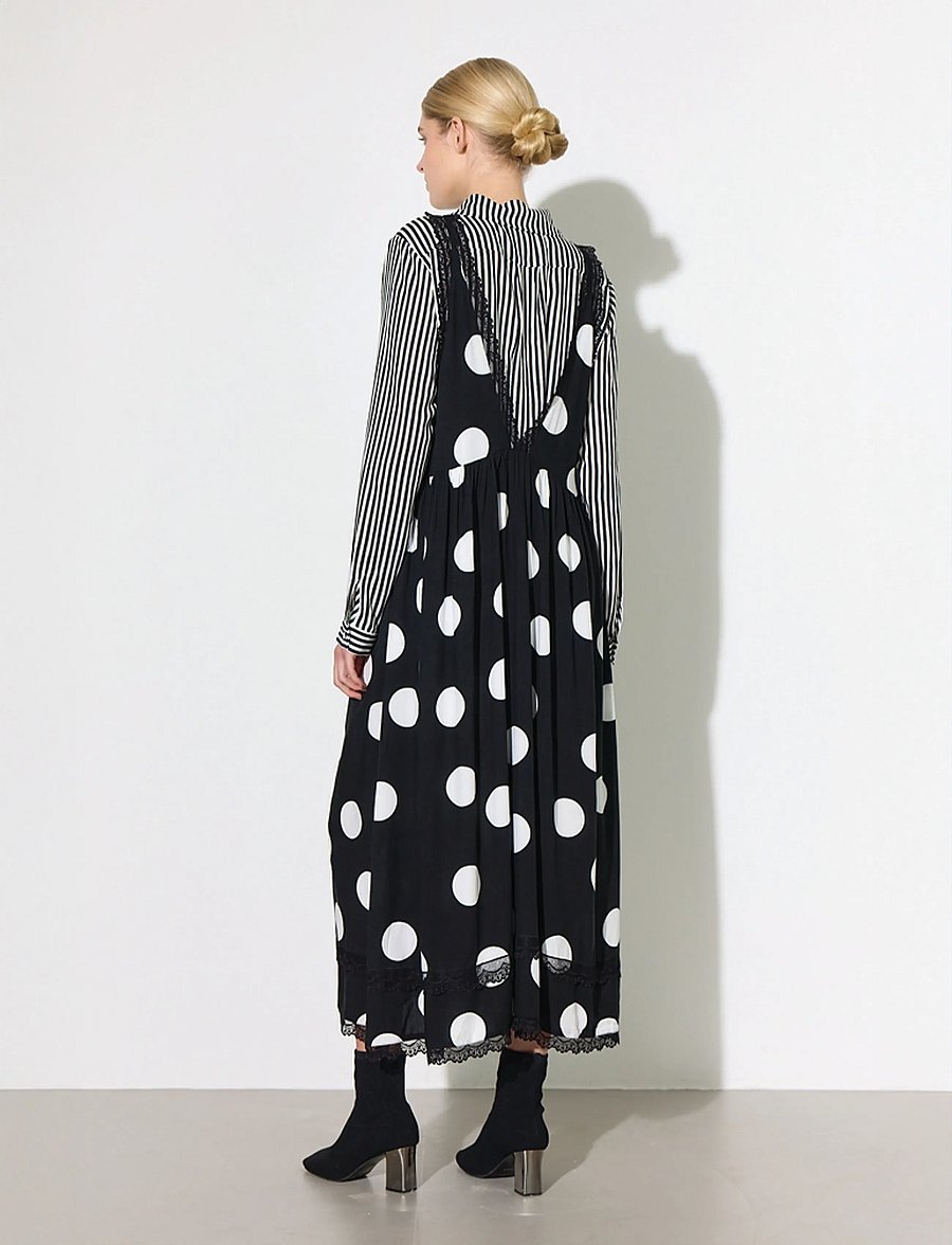 Hunkøn - Vicky Dress - maxi kjoler - big dots - 2