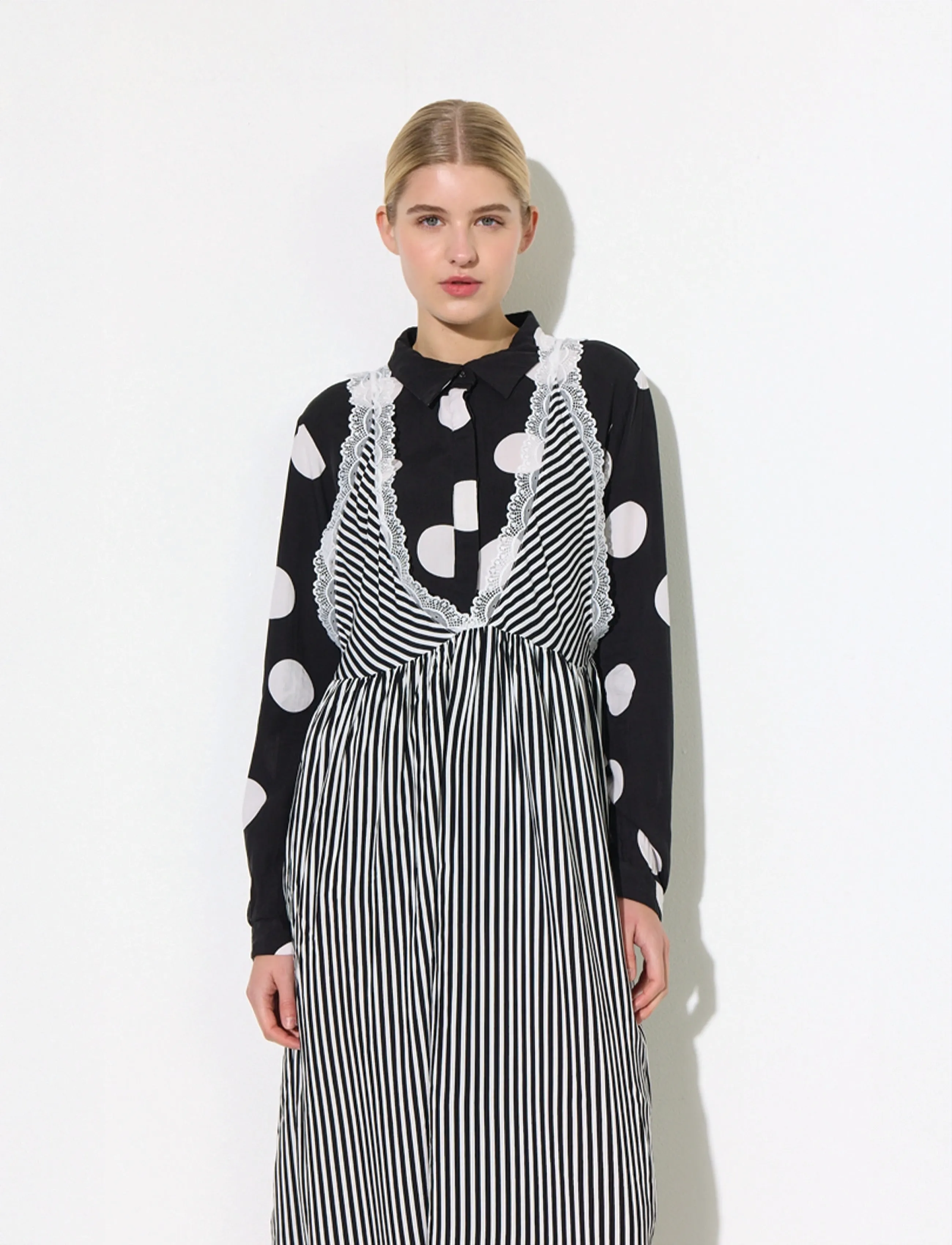 Hunkøn - Vicky Dress - maksikleidid - black striped - 3