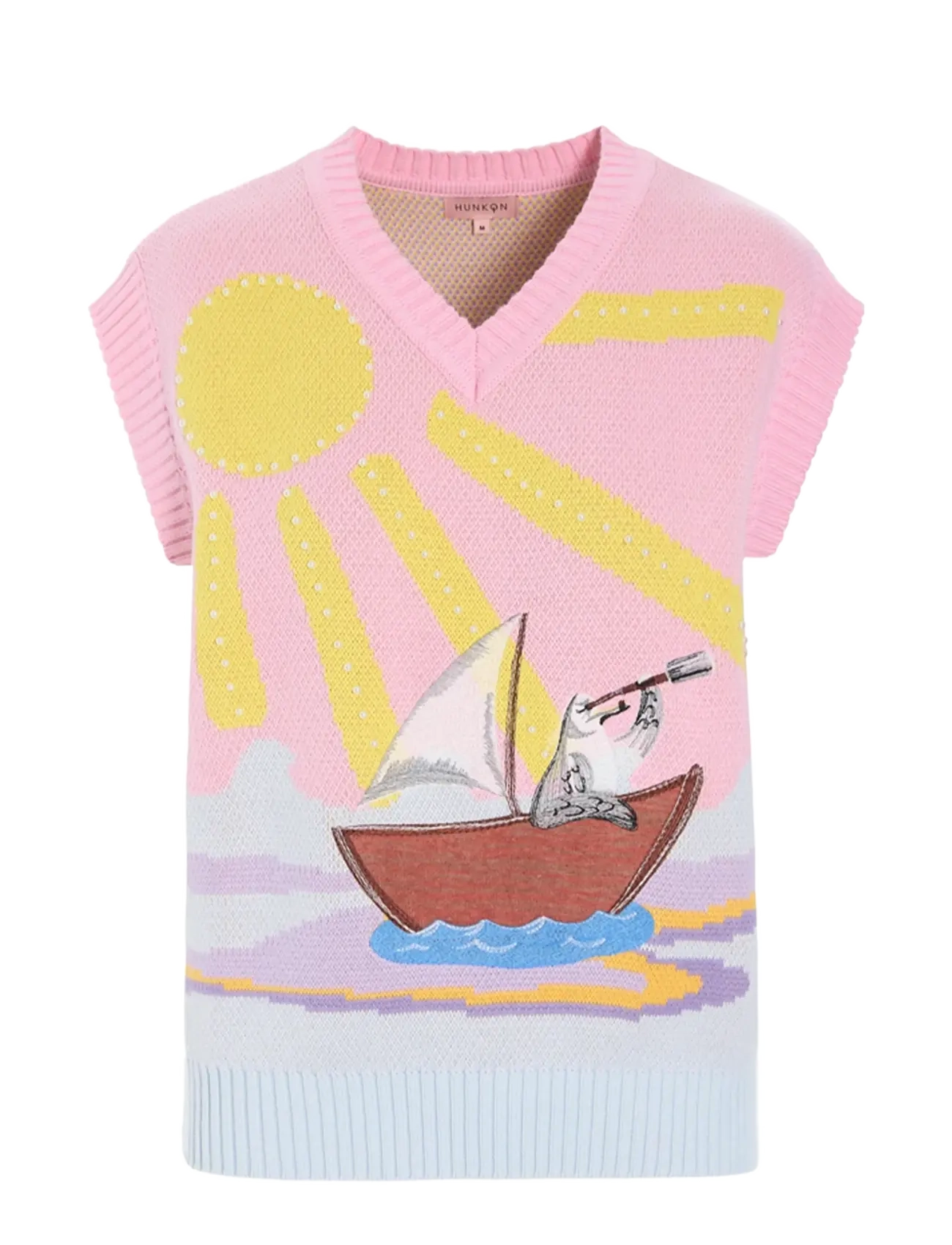 HUNKØN Bubbles Vest Pink - S - Damen