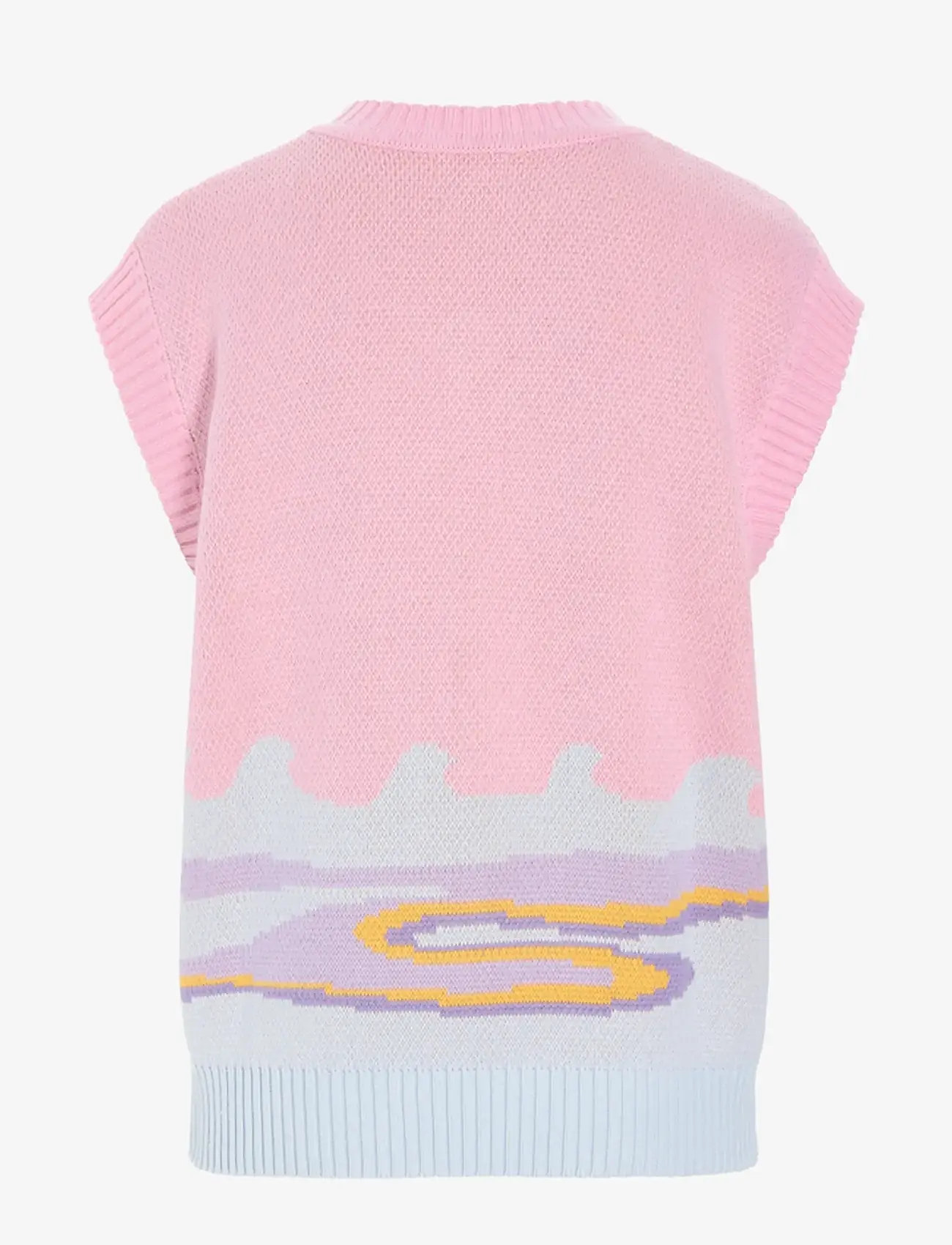 Hunkøn - Bubbles Vest - stickade västar - pink sea - 2