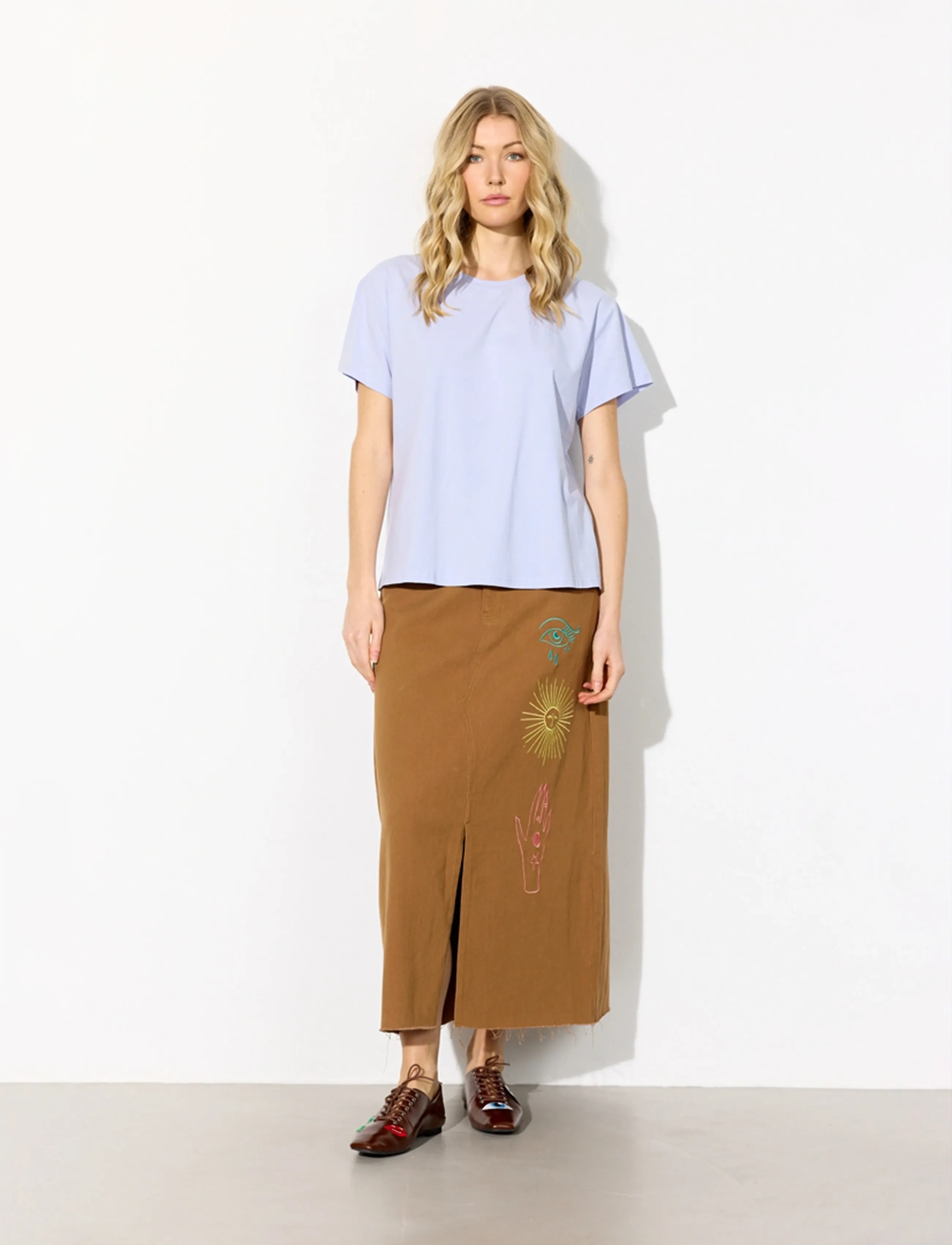 Hunkøn - Vibe T-shirt - marškinėliai - blue - 3