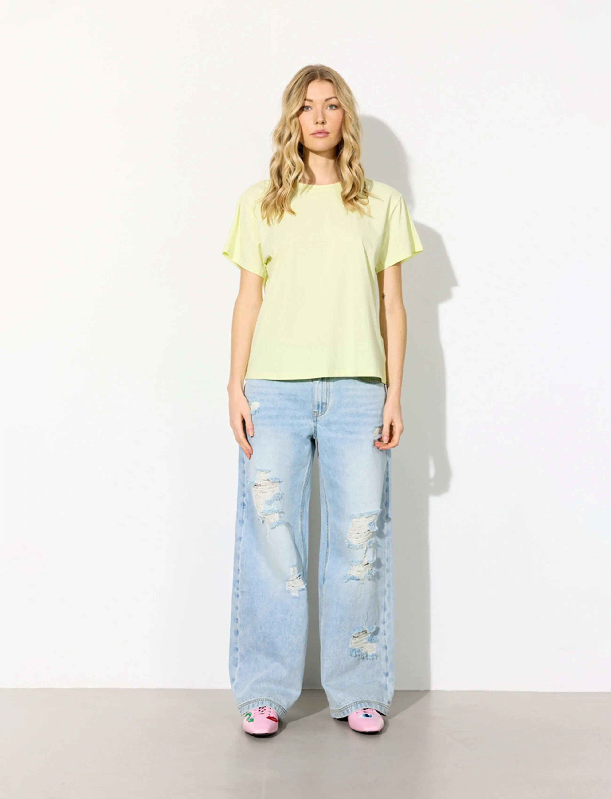 Hunkøn - Vibe T-shirt - t-särgid - yellow - 3