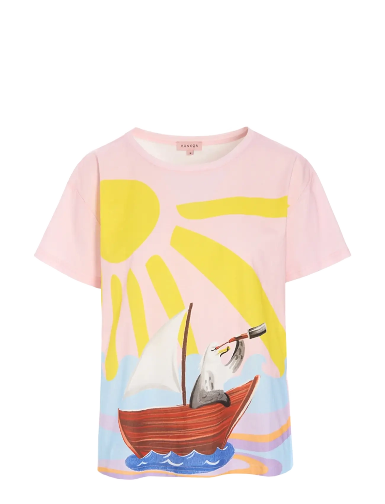 Hunkøn Azura T-shirt - Hunkøn - SUNNY PINK / pink/rose