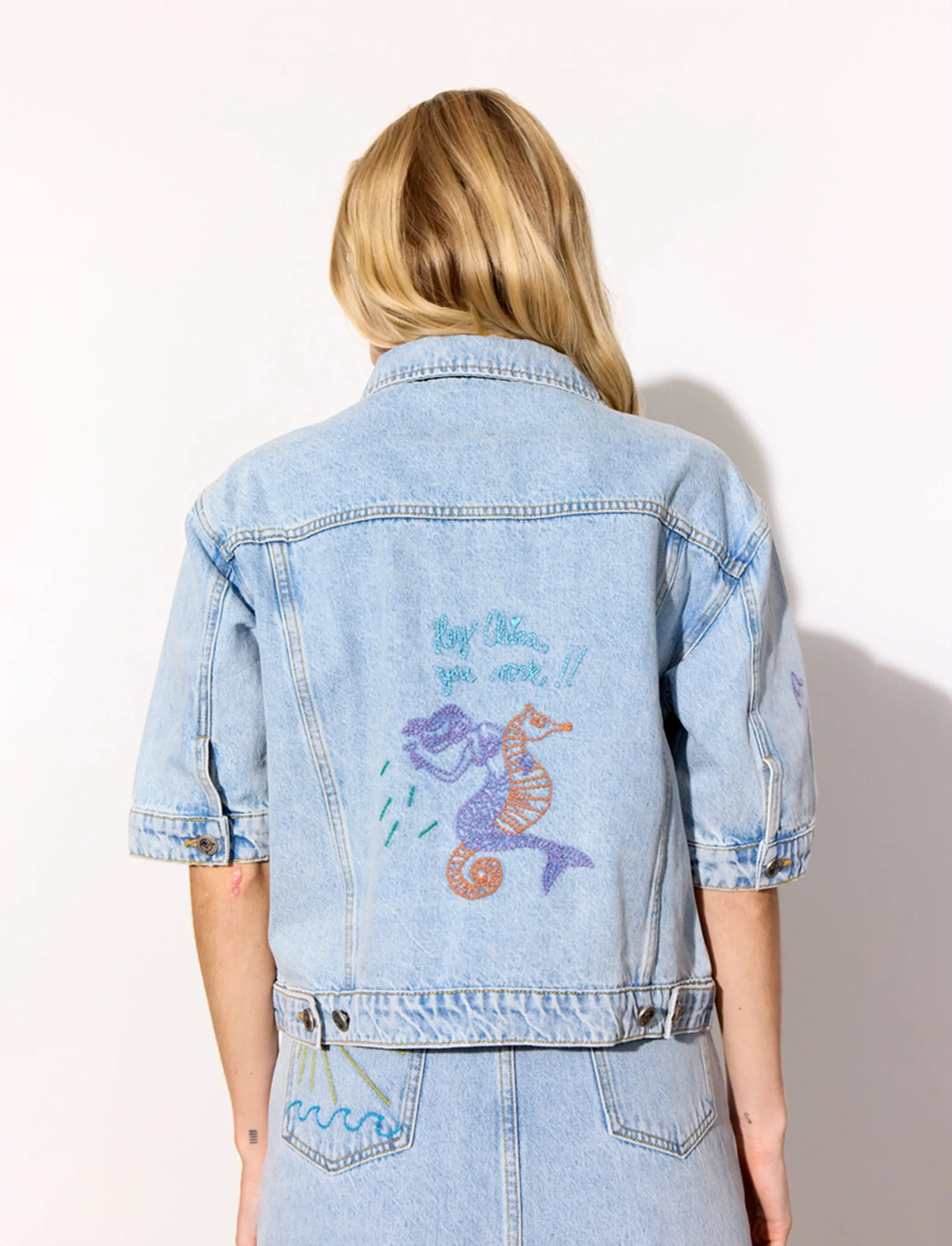 Hunkøn - Kenna Denim Jacket - frühlingsjacken - light denim - 3