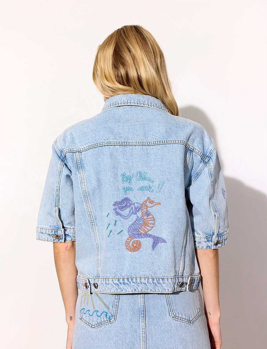 Hunkøn - Kenna Denim Jacket - jeansjacken - light denim - 3