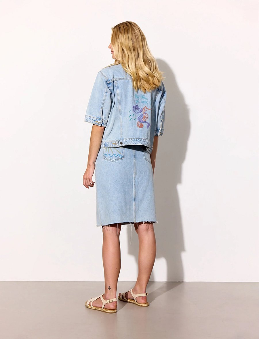 Hunkøn - Kenna Denim Jacket - jeansjacken - light denim - 5