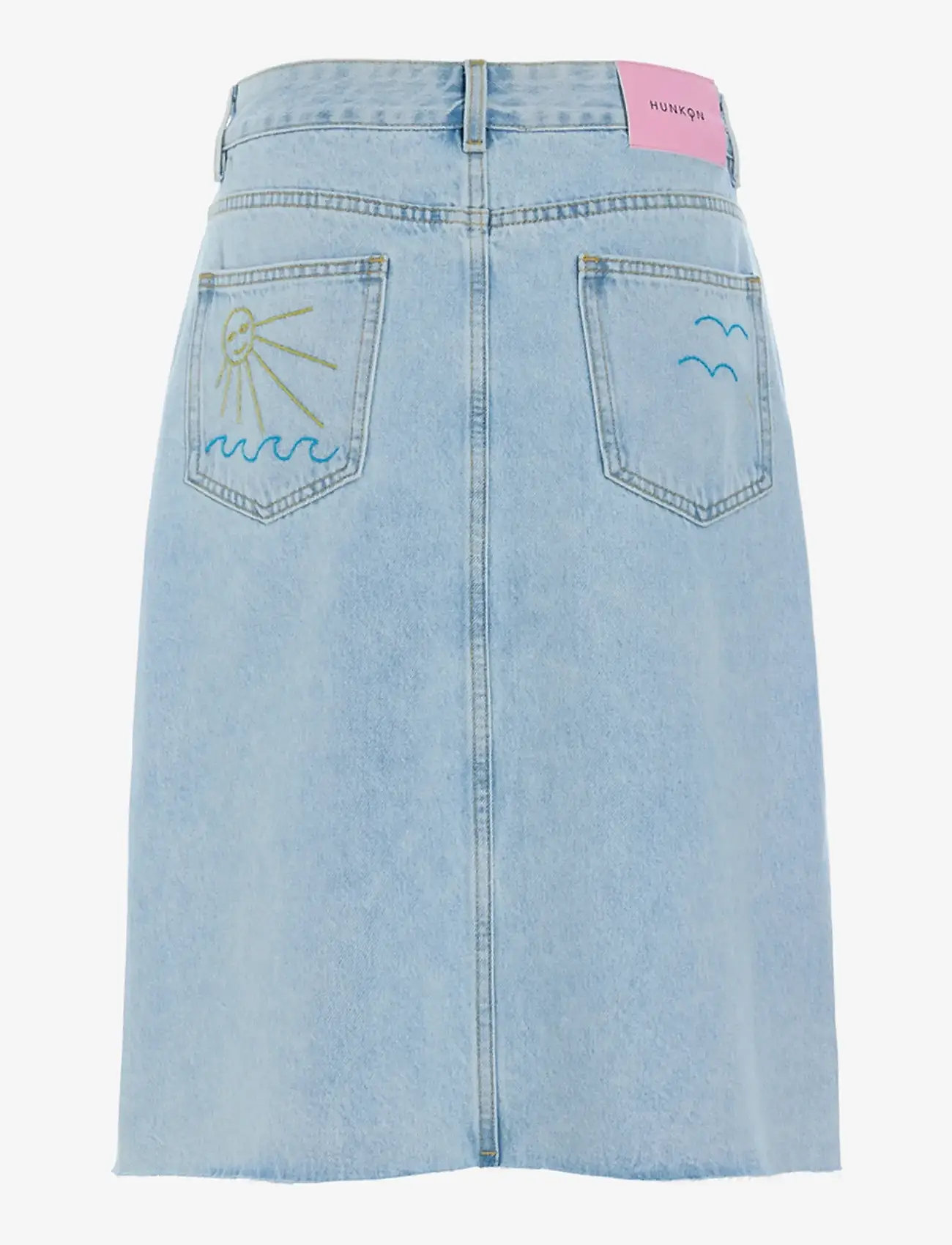 Hunkøn - Kenna Denim Skirt - denim skirts - light denim - 2