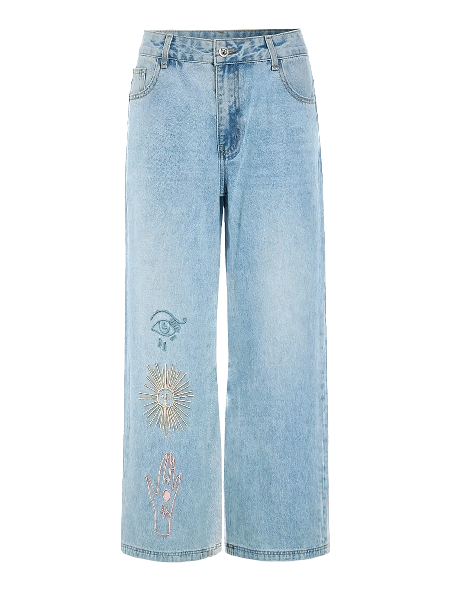 Hunkøn - Kenna Jeans - wide leg jeans - light denim - 1