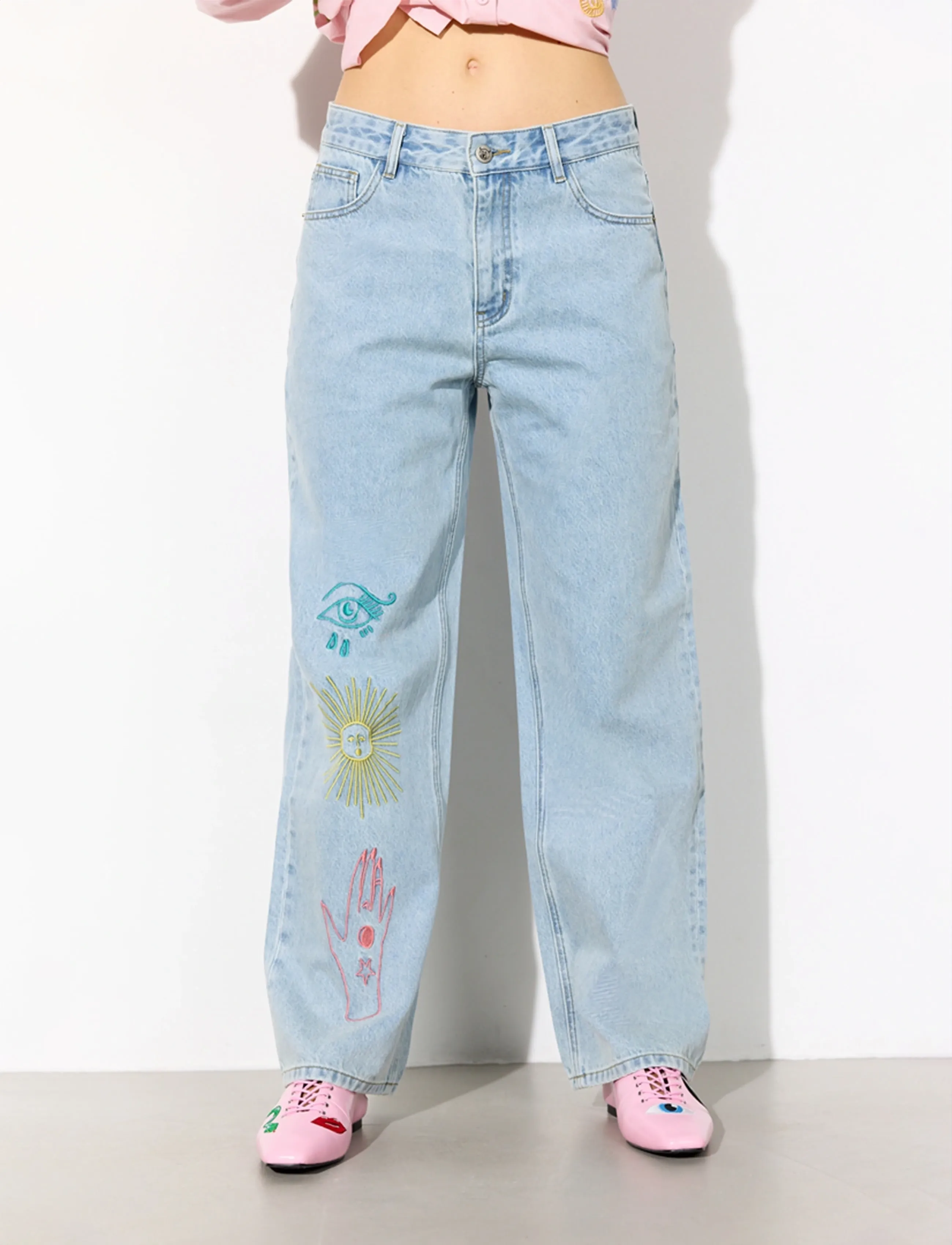 Hunkøn - Kenna Jeans - wide leg jeans - light denim - 0