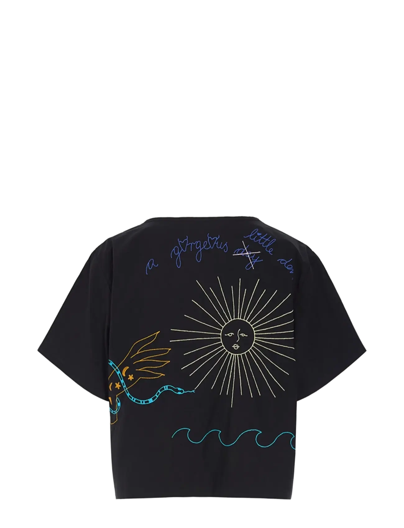 Hunkøn - Nima Shirt - short-sleeved shirts - black - 2