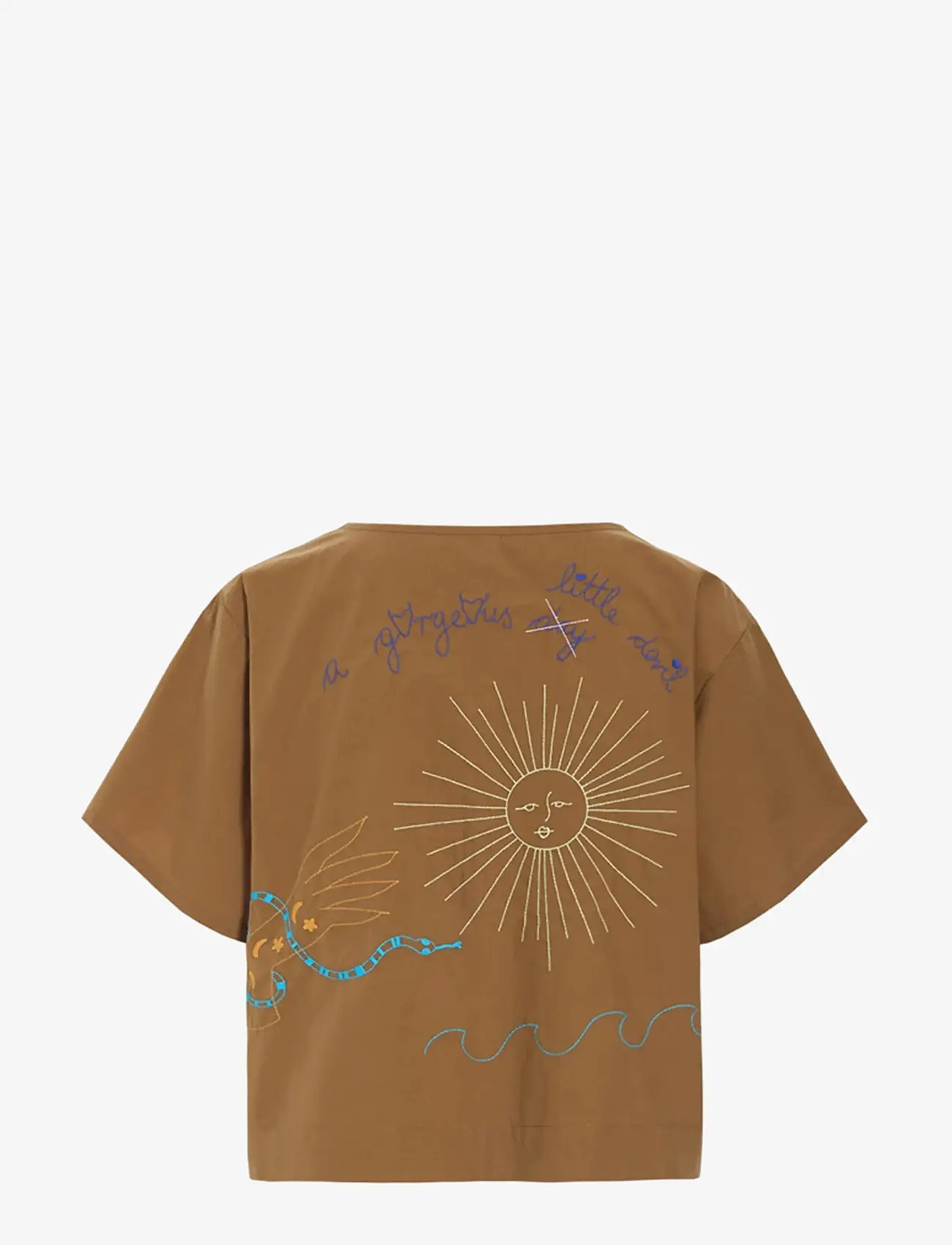 Hunkøn - Nima Shirt - kortærmede skjorter - caramel - 2