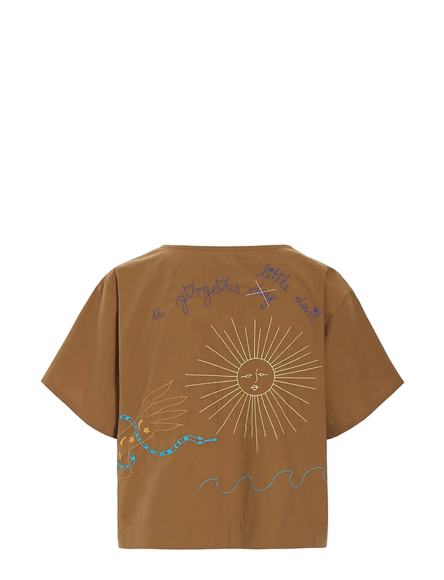 Hunkøn - Nima Shirt - lühikeste varrukatega särgid - caramel - 2