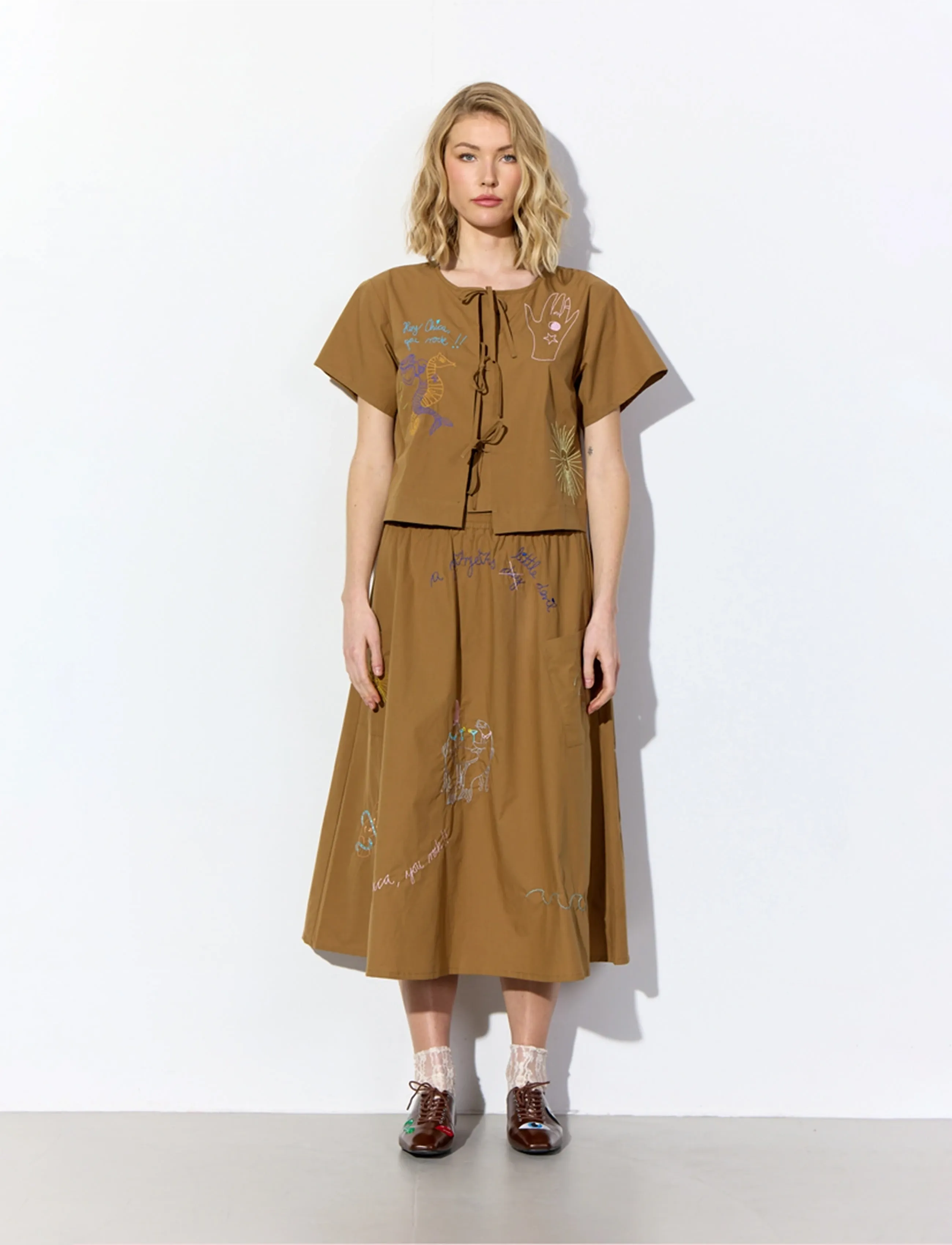 Hunkøn - Nima Shirt - kurzärmlige hemden - caramel - 3