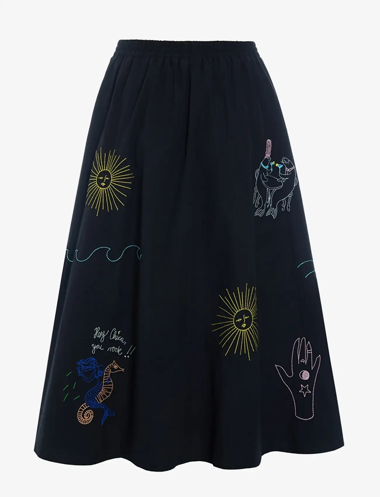 Hunkøn - Nima Skirt - midi skirts - black - 2