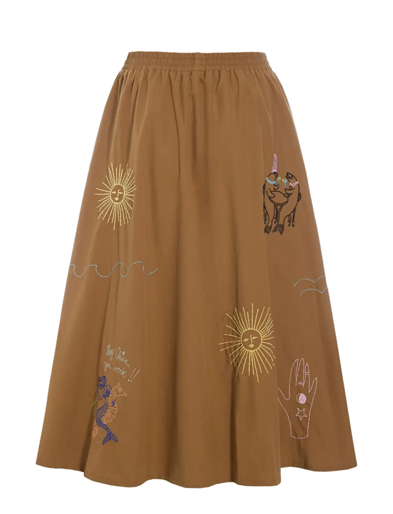 Hunkøn - Nima Skirt - spódnice do kolan i midi - caramel - 2
