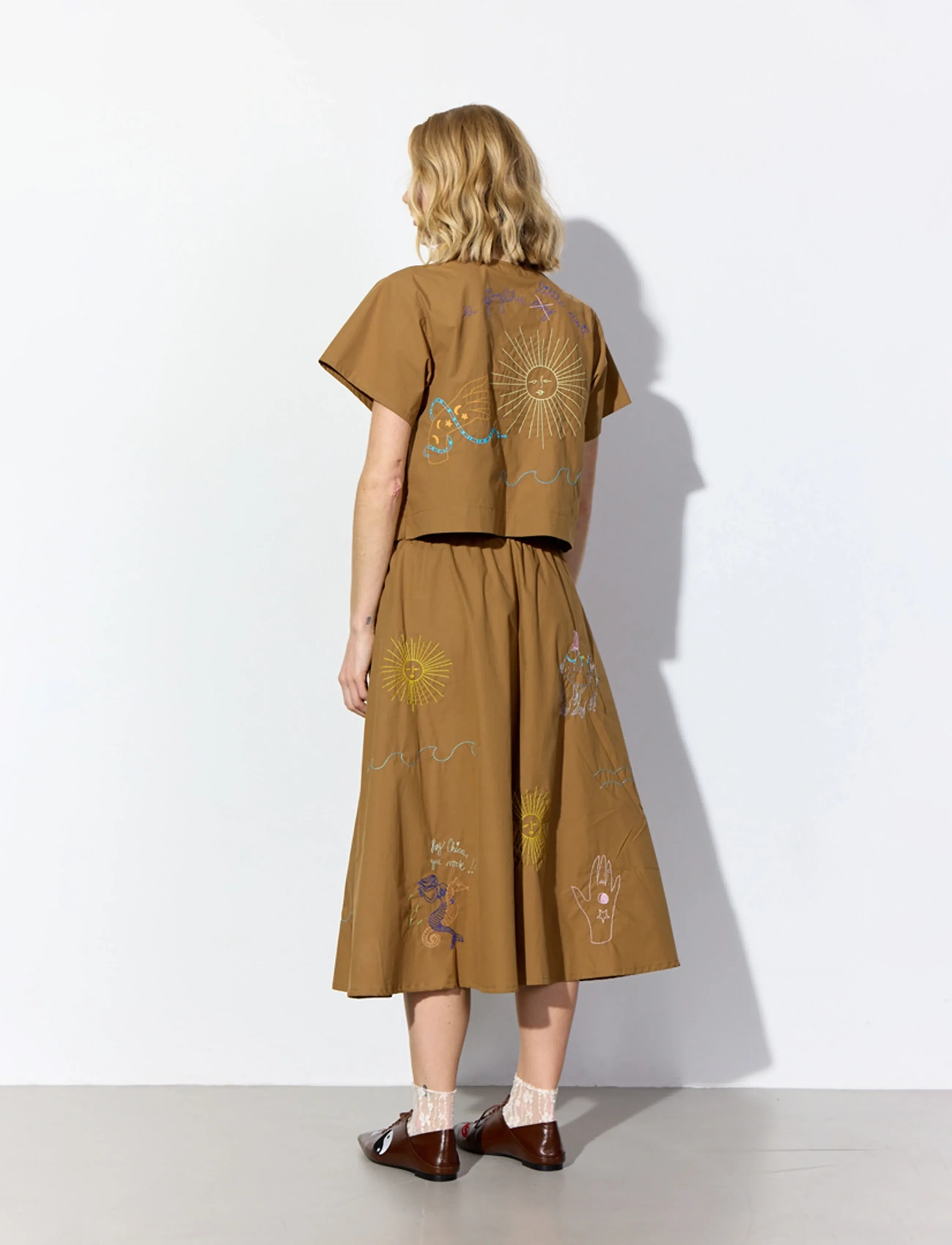Hunkøn - Nima Skirt - spódnice do kolan i midi - caramel - 4