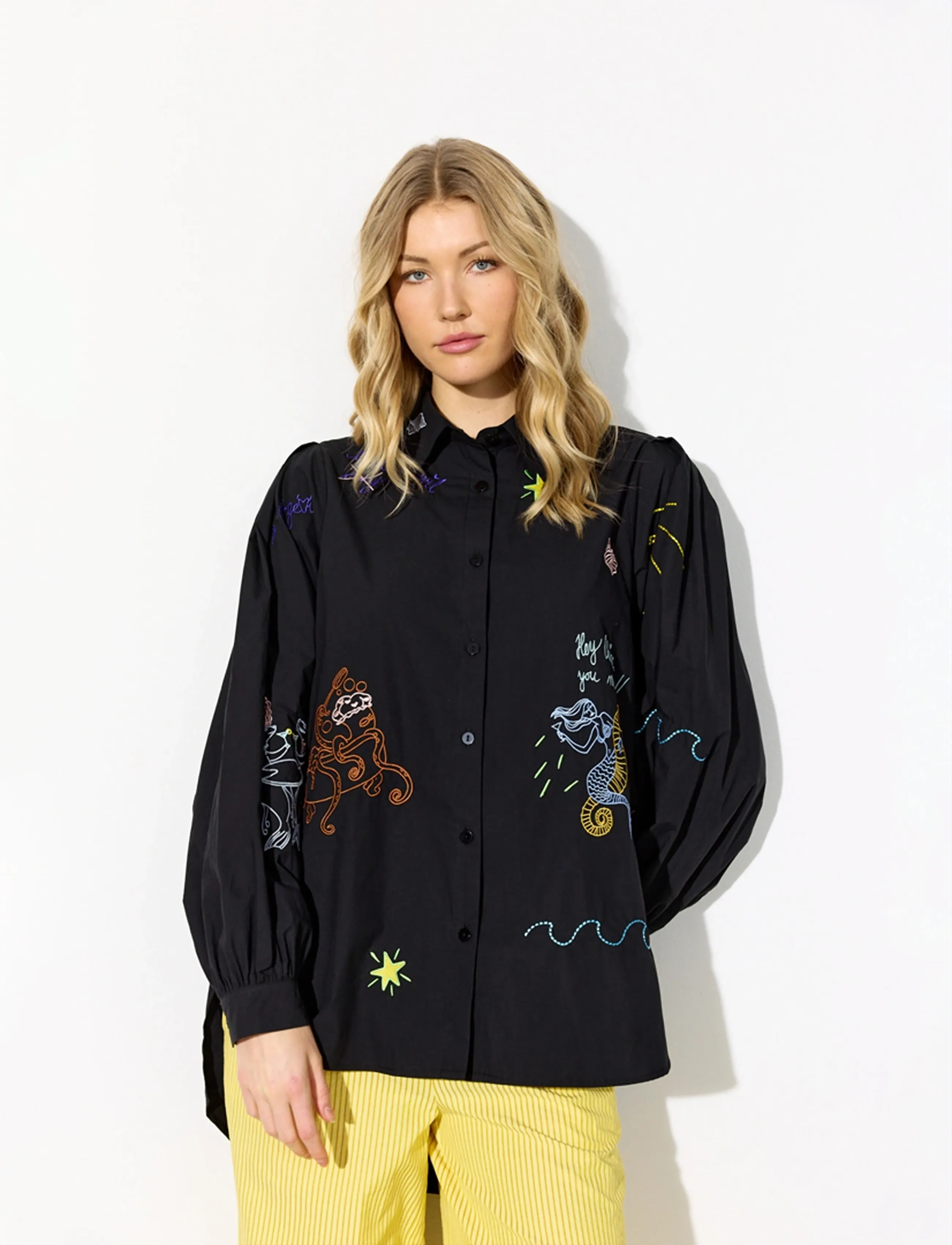 Hunkøn Sasha Shirt - Bluser & Skjorter - BLACK / black