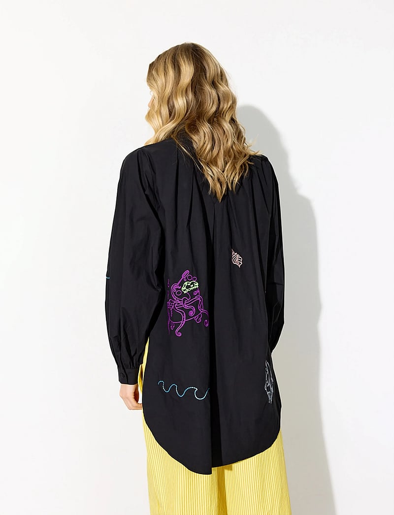 Hunkøn - Sasha Shirt - långärmade skjortor - black - 4