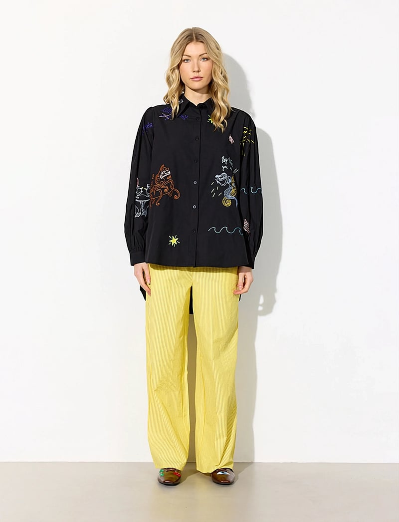 Hunkøn - Sasha Shirt - långärmade skjortor - black - 5