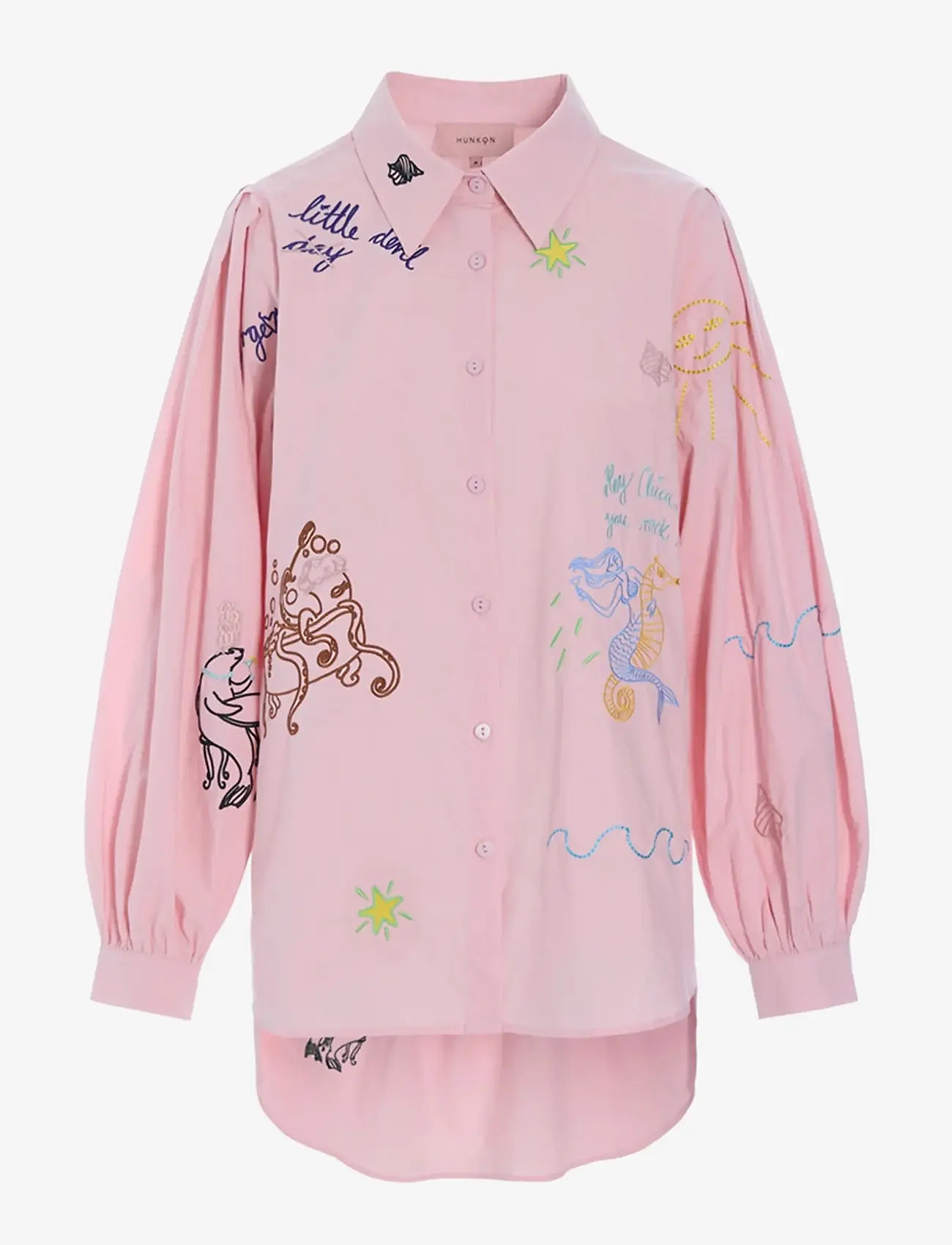 Hunkøn - Sasha Shirt - pikkade varrukatega särgid - rose - 1