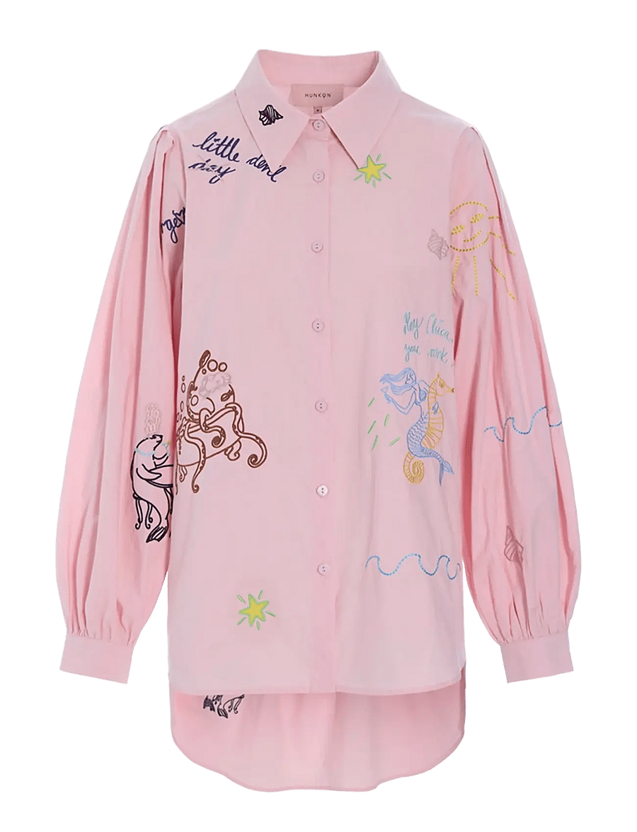Hunkøn - Sasha Shirt - langærmede skjorter - rose - 1
