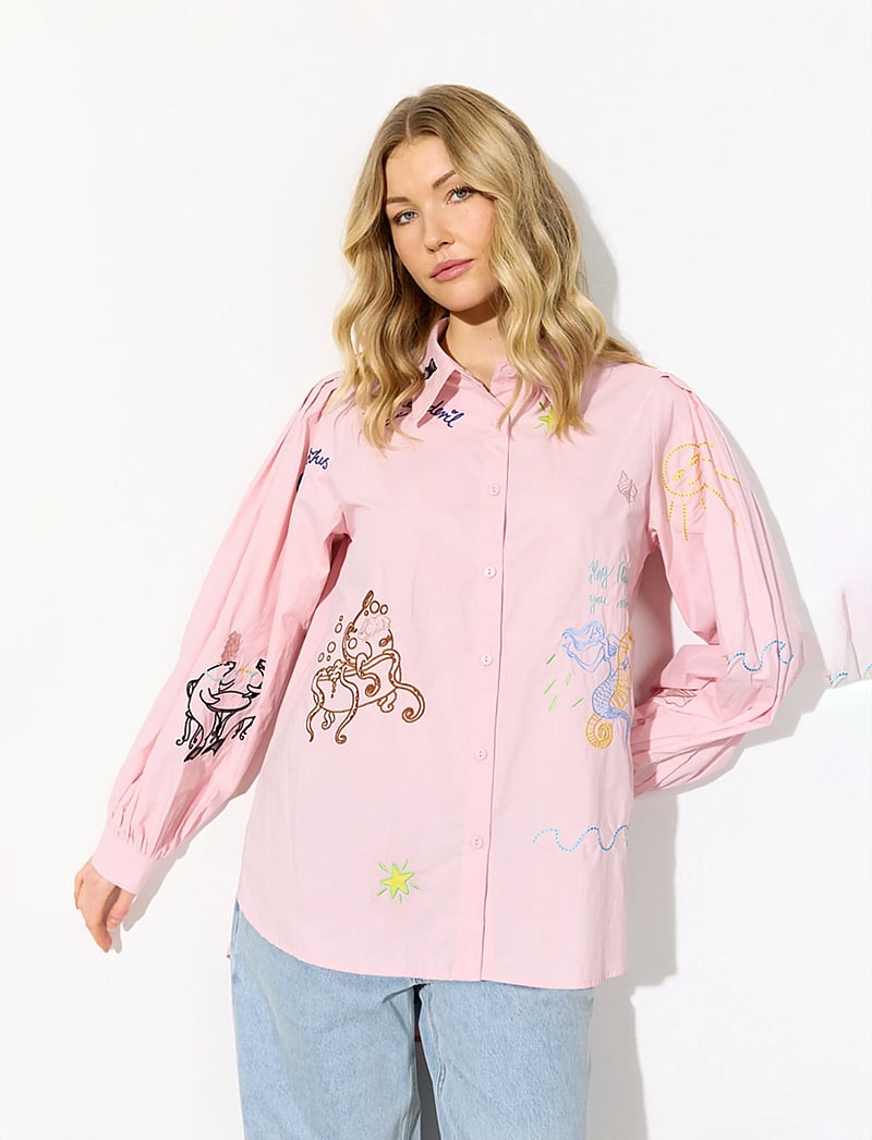 Hunkøn - Sasha Shirt - pikkade varrukatega särgid - rose - 3