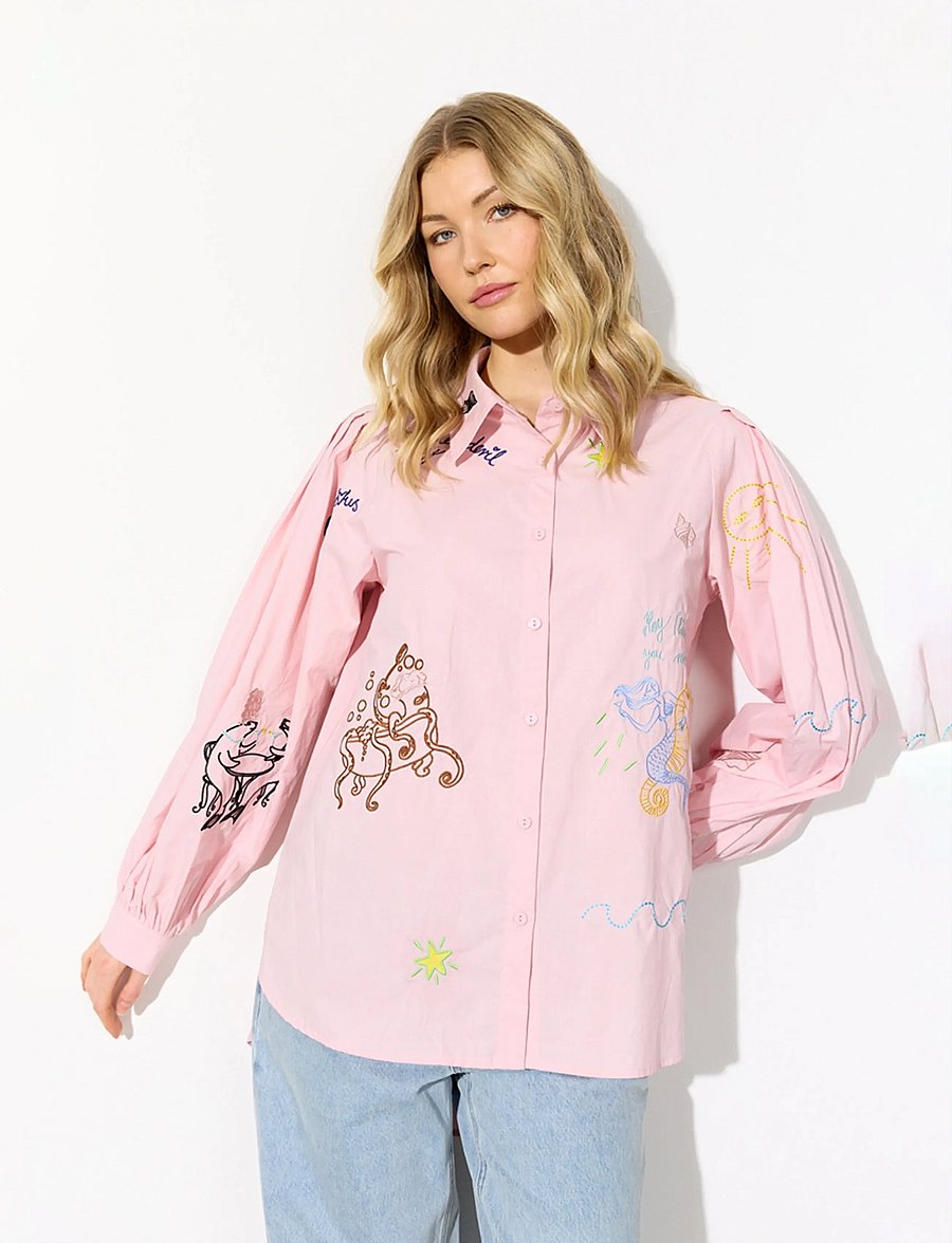 Hunkøn - Sasha Shirt - langærmede skjorter - rose - 3