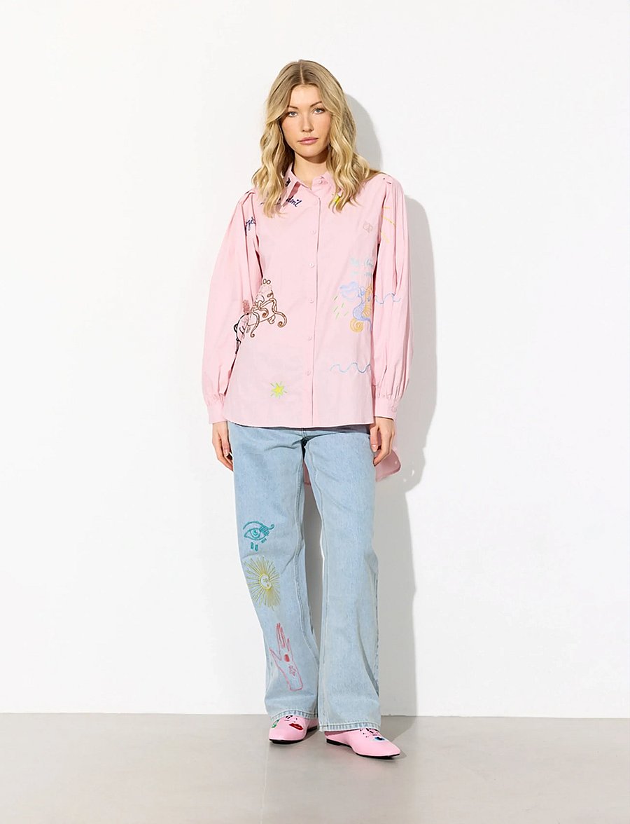 Hunkøn - Sasha Shirt - langærmede skjorter - rose - 4