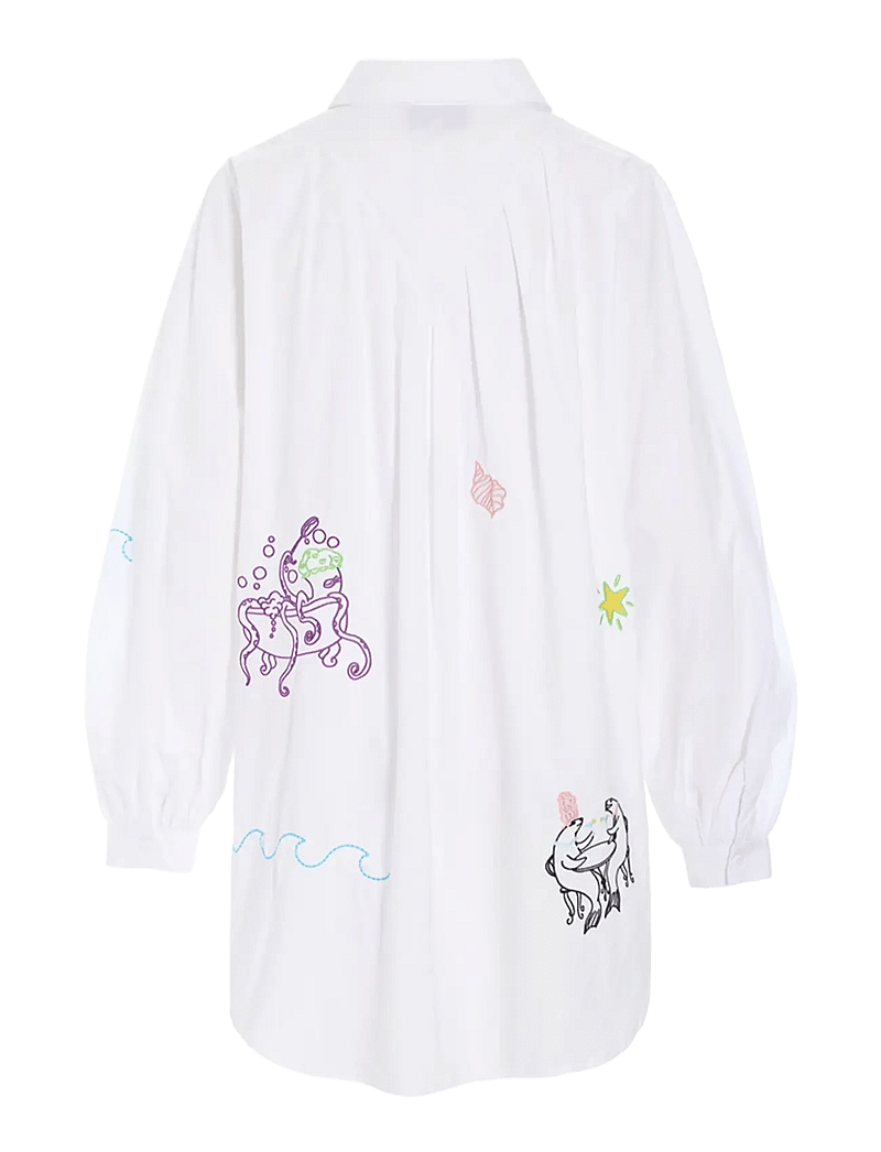 Hunkøn - Sasha Shirt - pikkade varrukatega särgid - white - 2