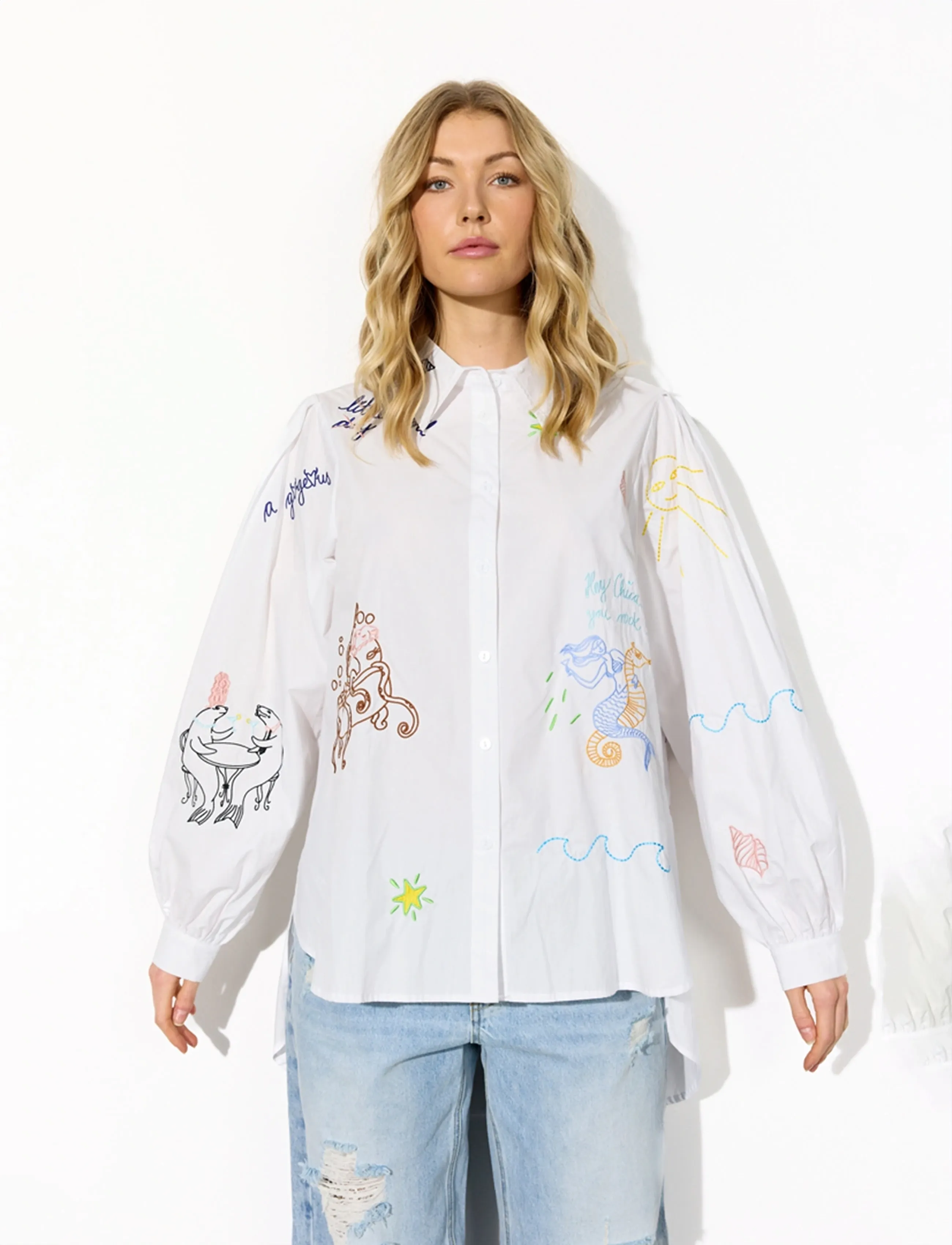 Hunkøn - Sasha Shirt - langärmlige hemden - white - 3