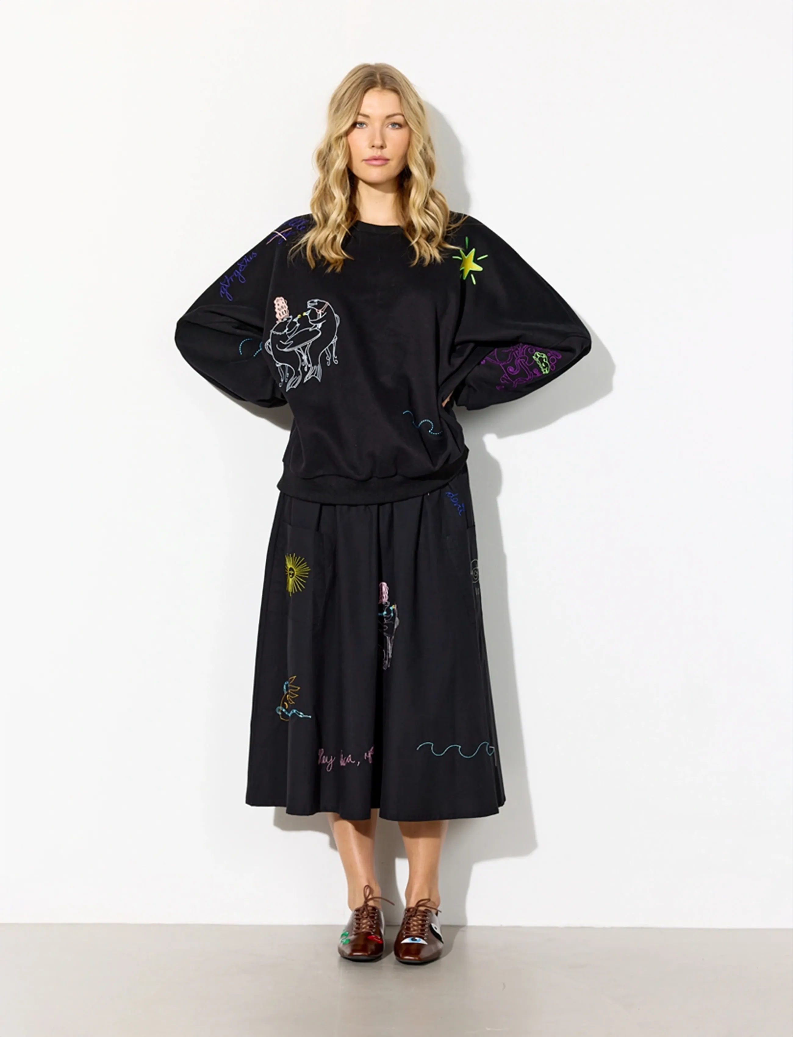 Hunkøn - Eva Sweatshirt - sweatshirts - black - 4