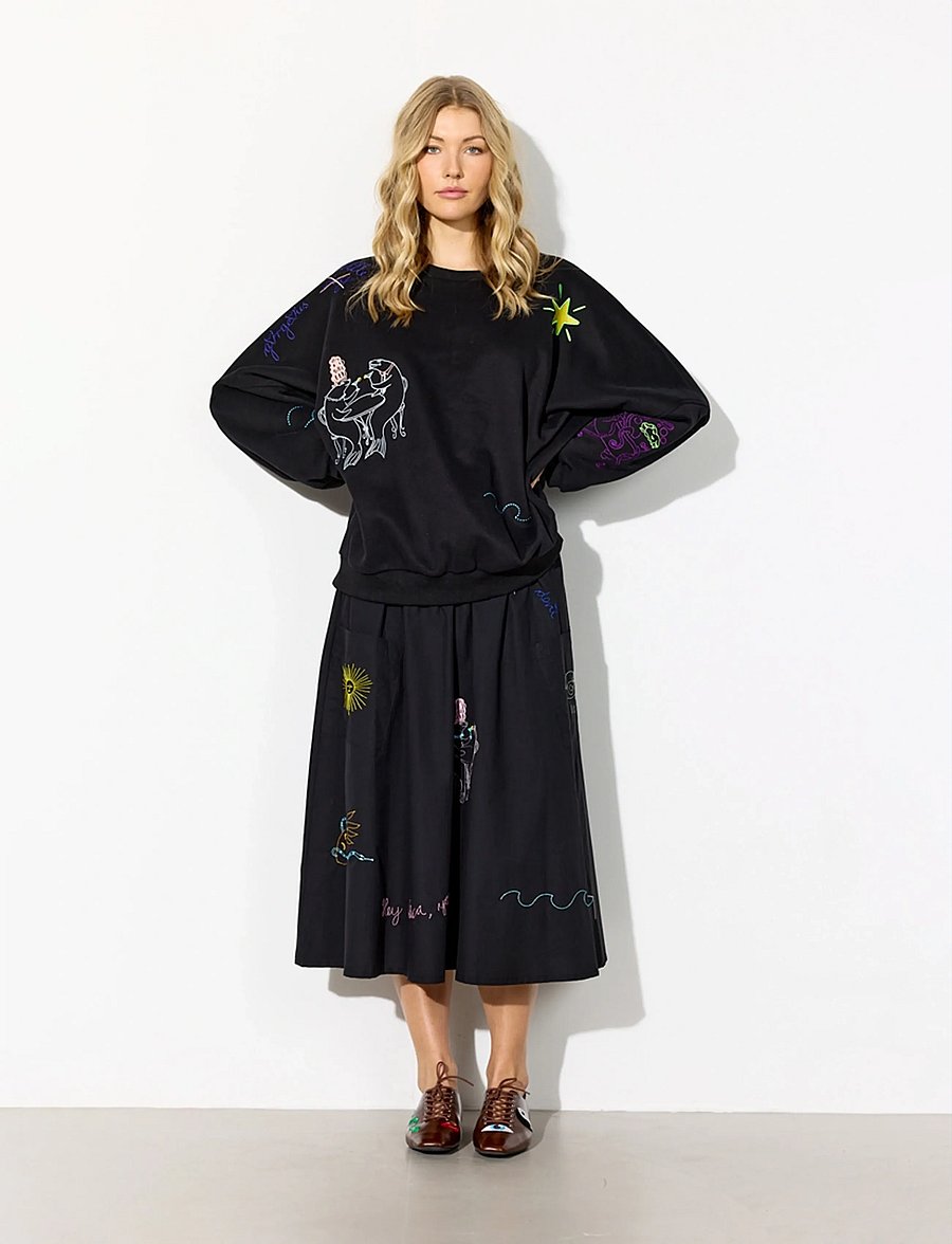 Hunkøn - Eva Sweatshirt - sweatshirts - black - 4