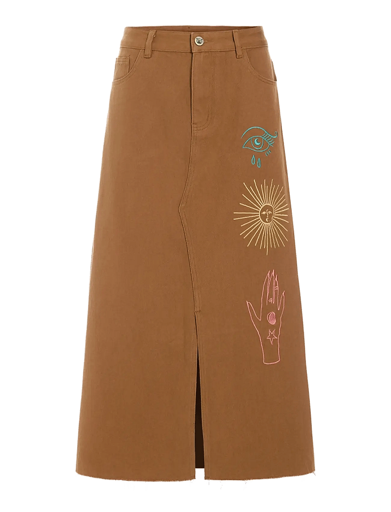 Hunkøn - Suki Skirt - midiseelikud - caramel - 1