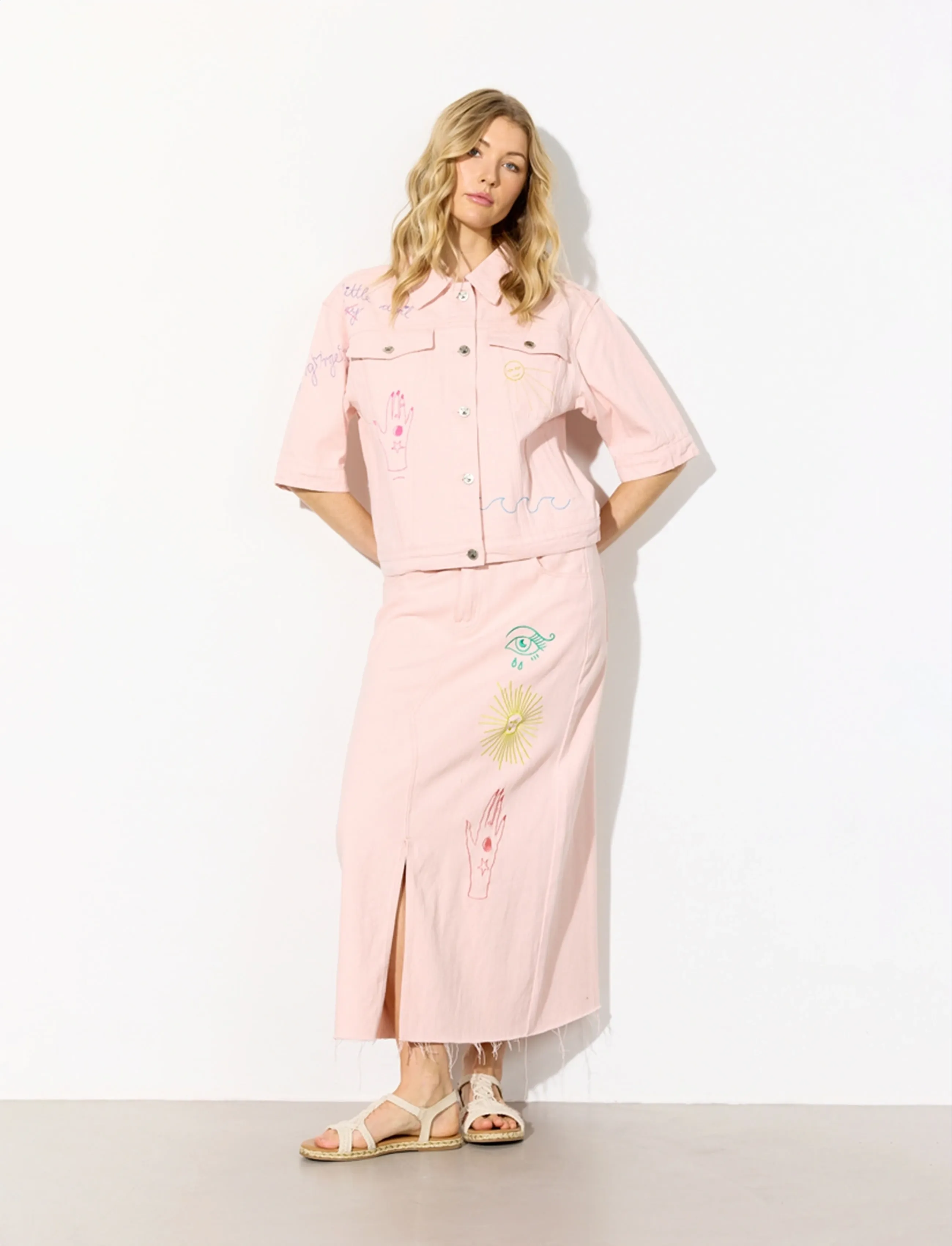 Hunkøn - Suki Skirt - midi kjolar - rose - 3