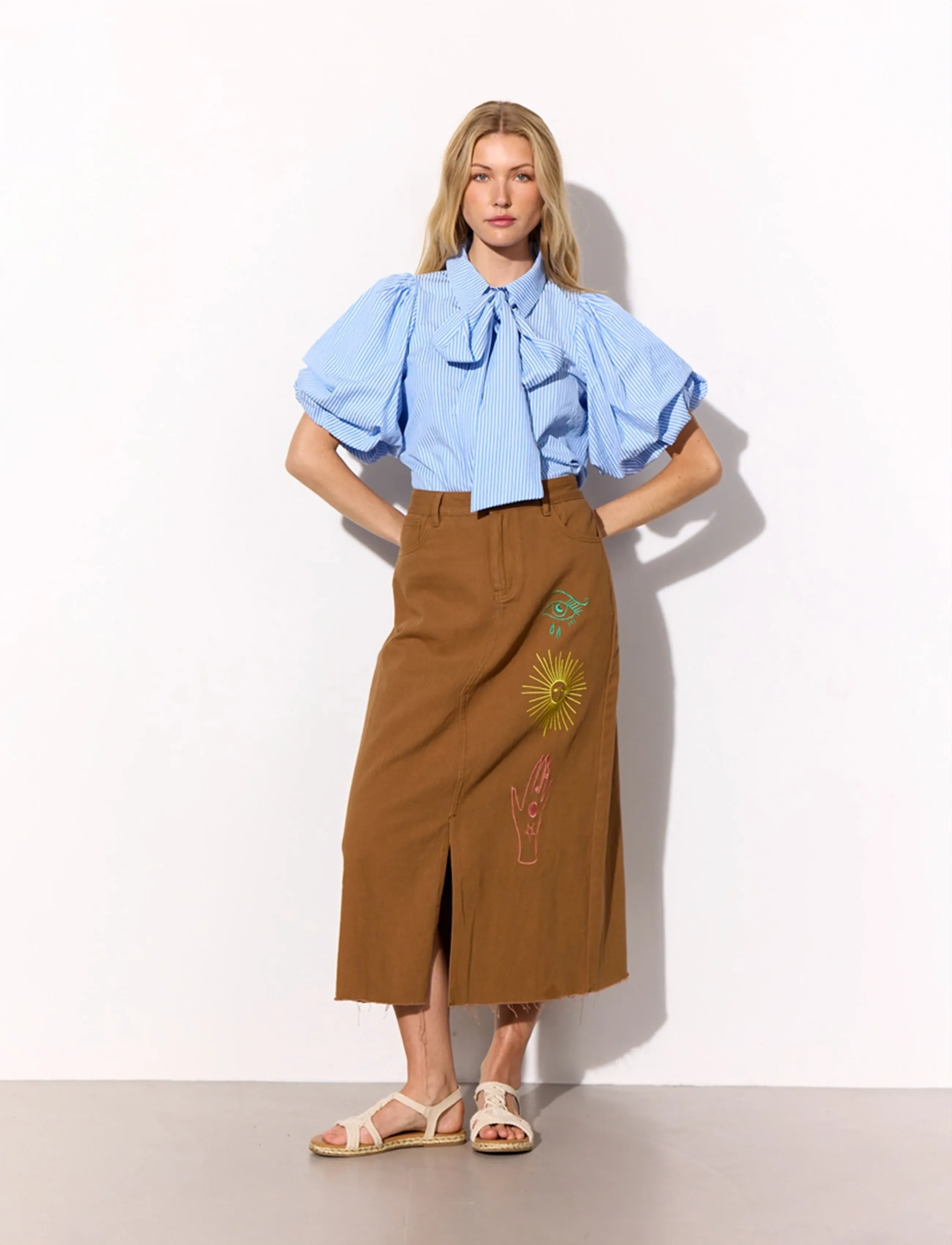 Hunkøn - Gudrun Shirt - kortärmade skjortor - blue - 3
