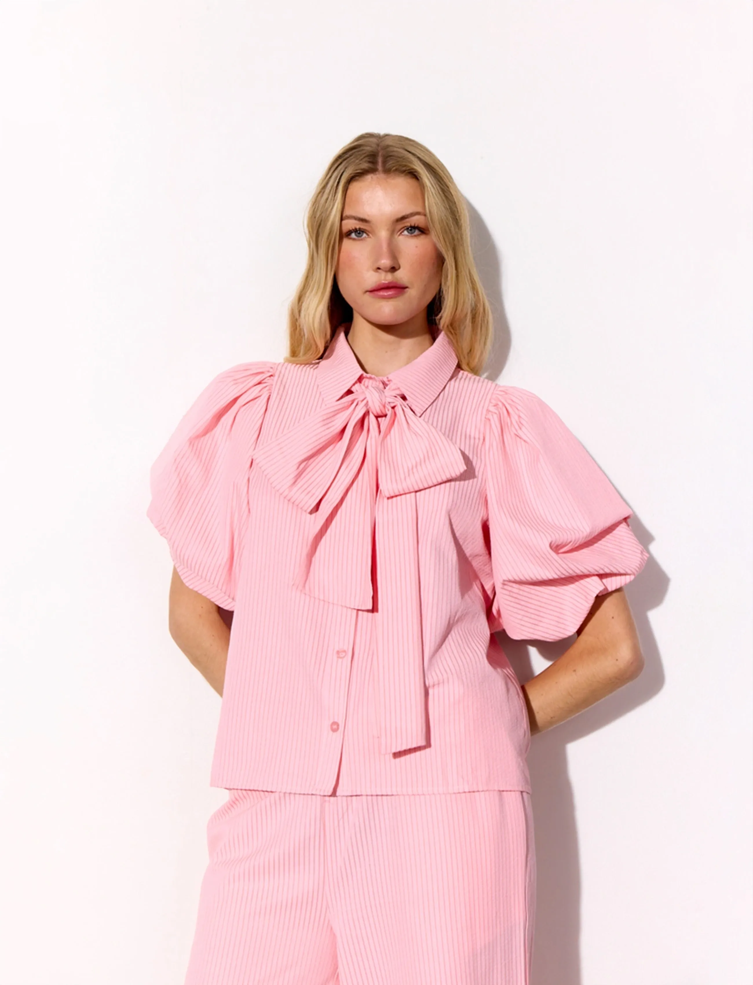 Hunkøn Gudrun Shirt - Bluser - PINK / pink/rose
