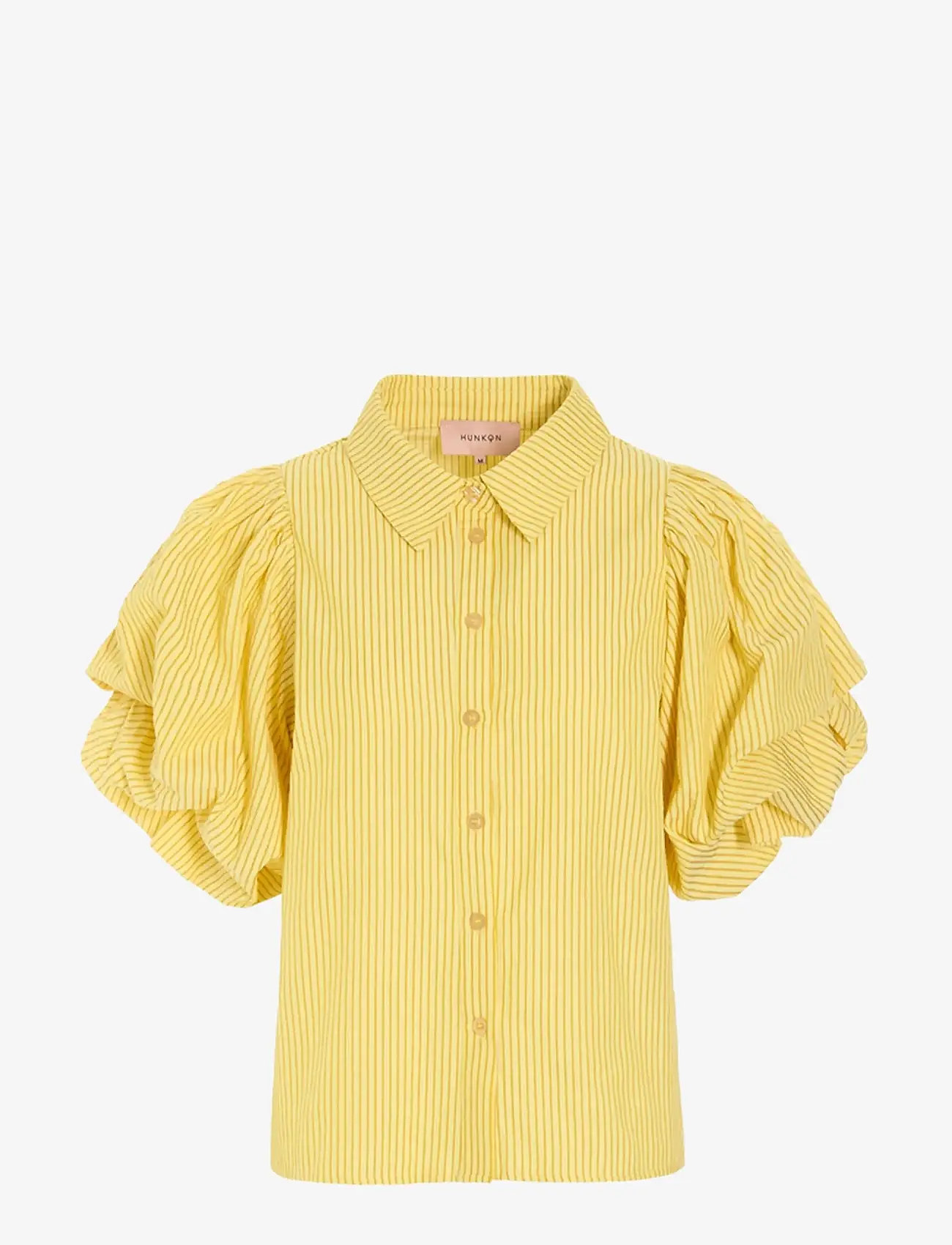 Hunkøn - Gudrun Shirt - kortærmede skjorter - yellow - 2