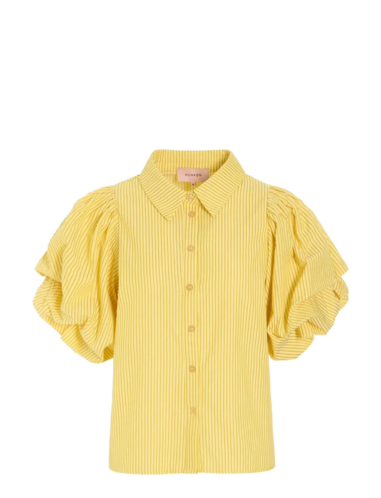 Hunkøn - Gudrun Shirt - kurzärmlige hemden - yellow - 2