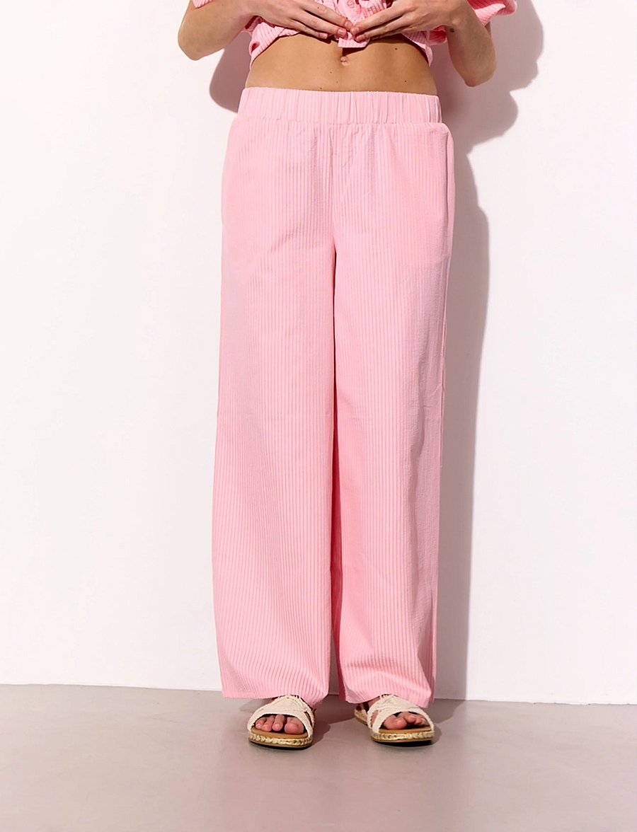 Hunkøn - Gudrun Trousers - vida byxor - pink - 0